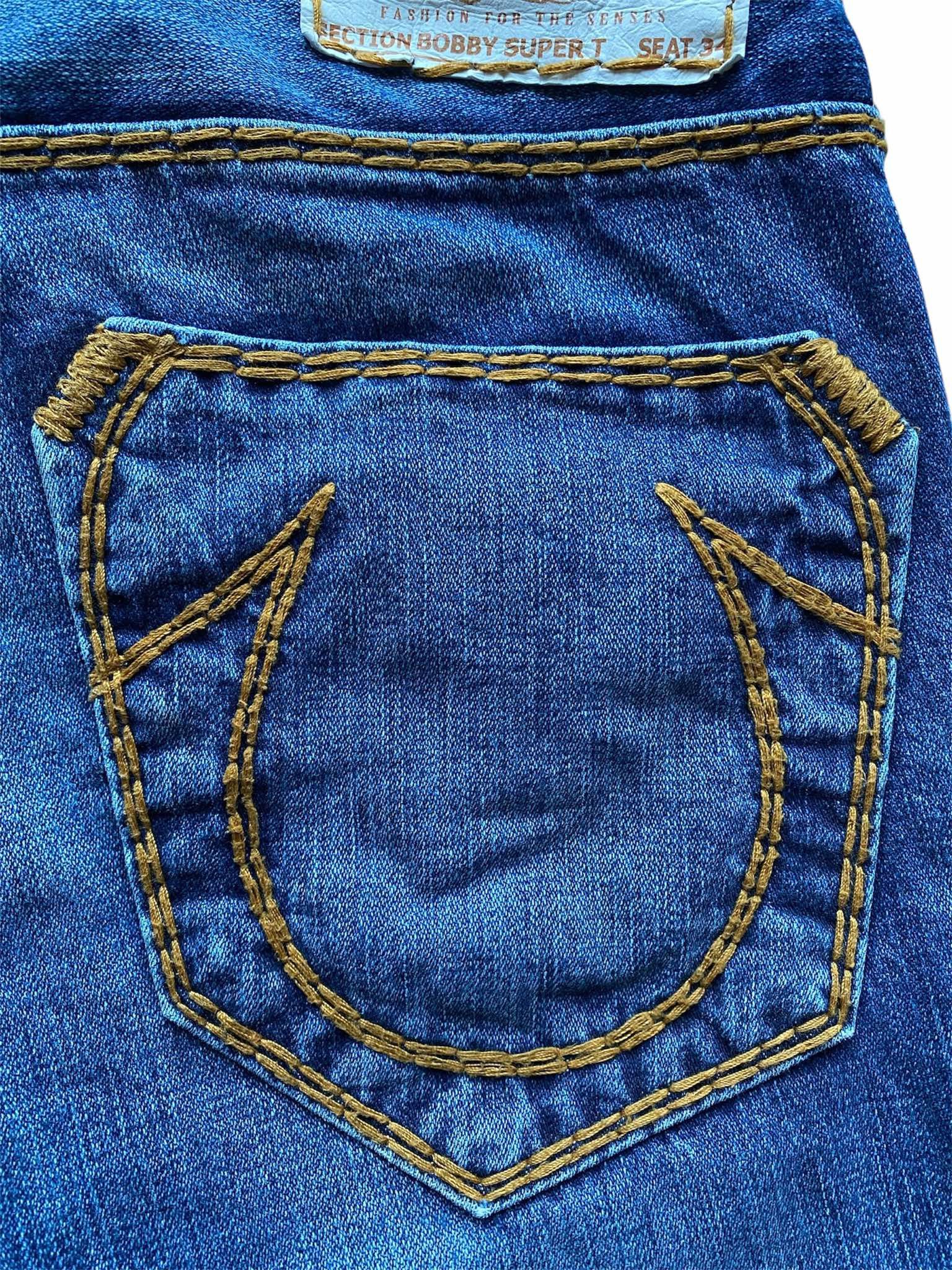 True Religion True Religion Denim Bobby Super T Orange Stitch Size US 29 - 4 Thumbnail