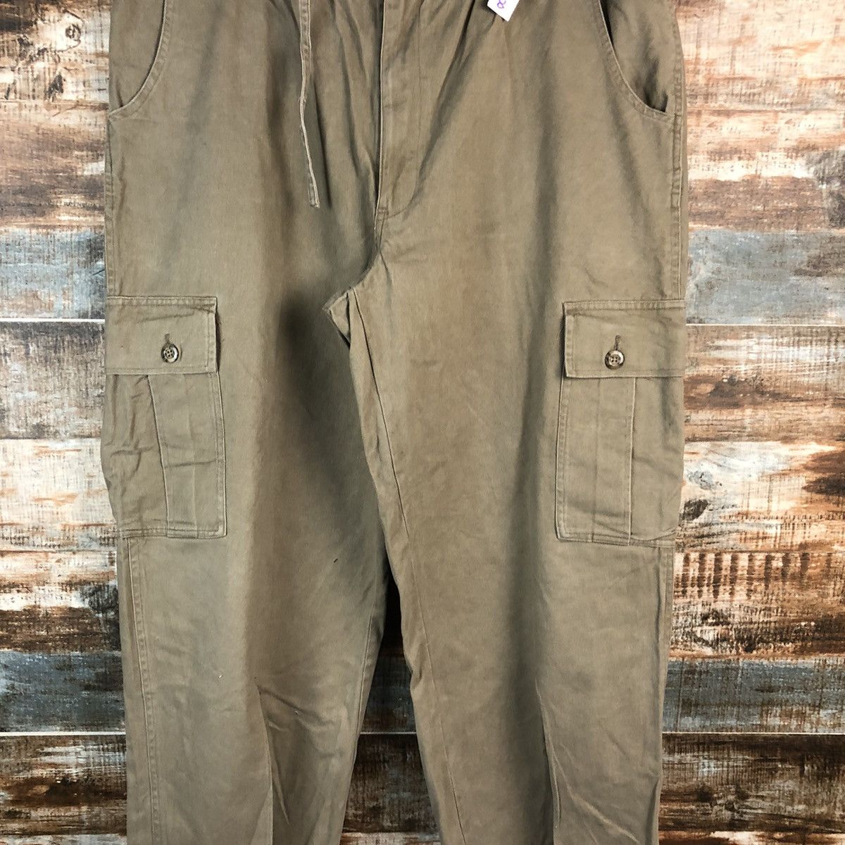 Japanese Brand Japanese Brand Brown Cargo Multipocket Pants #A2420 Size US 35 - 5 Thumbnail