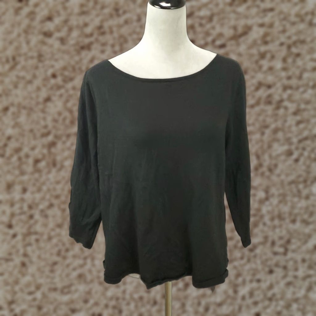 Ralph Lauren Lauren Ralph Lauren Top 2X Black Long Sleeve Pullover Womens Size XXL / US 16-18 / IT 52-54 - 1 Thumbnail