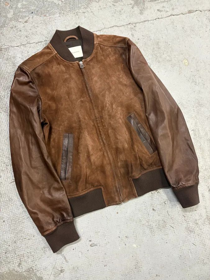 Pierre Balmain 2000s Pierre Balmain Brown Suede Bomber Jacket Size US M / EU 48-50 / 2 - 3 Thumbnail