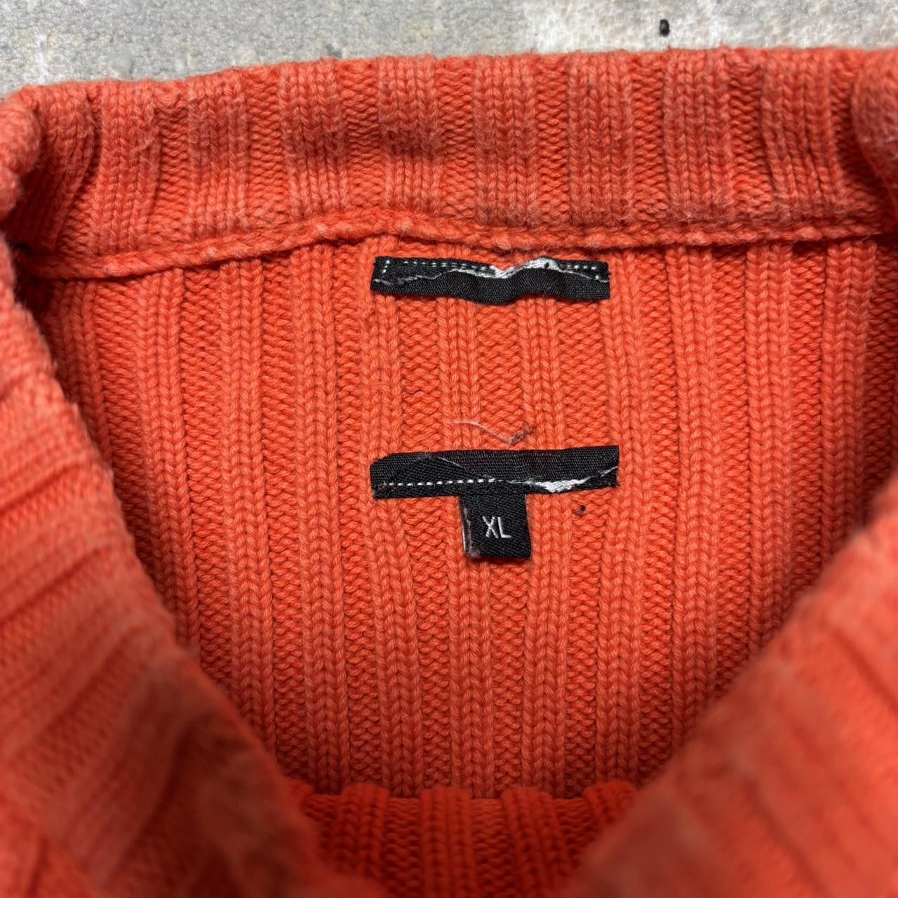 Japanese Brand 00s Ribbed Sweater Orange M Size US M / EU 48-50 / 2 - 5 Thumbnail