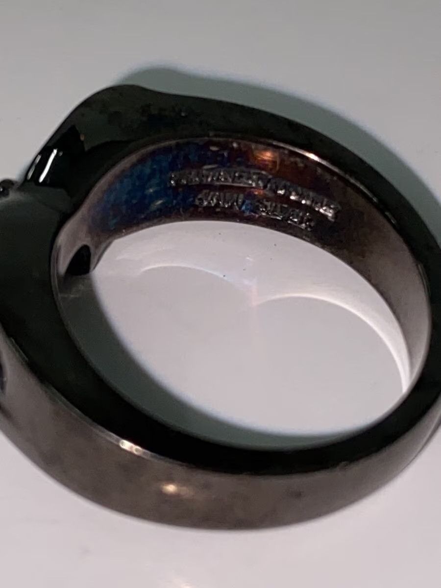Number (N)ine Skull Band Ring Size ONE SIZE - 3 Thumbnail