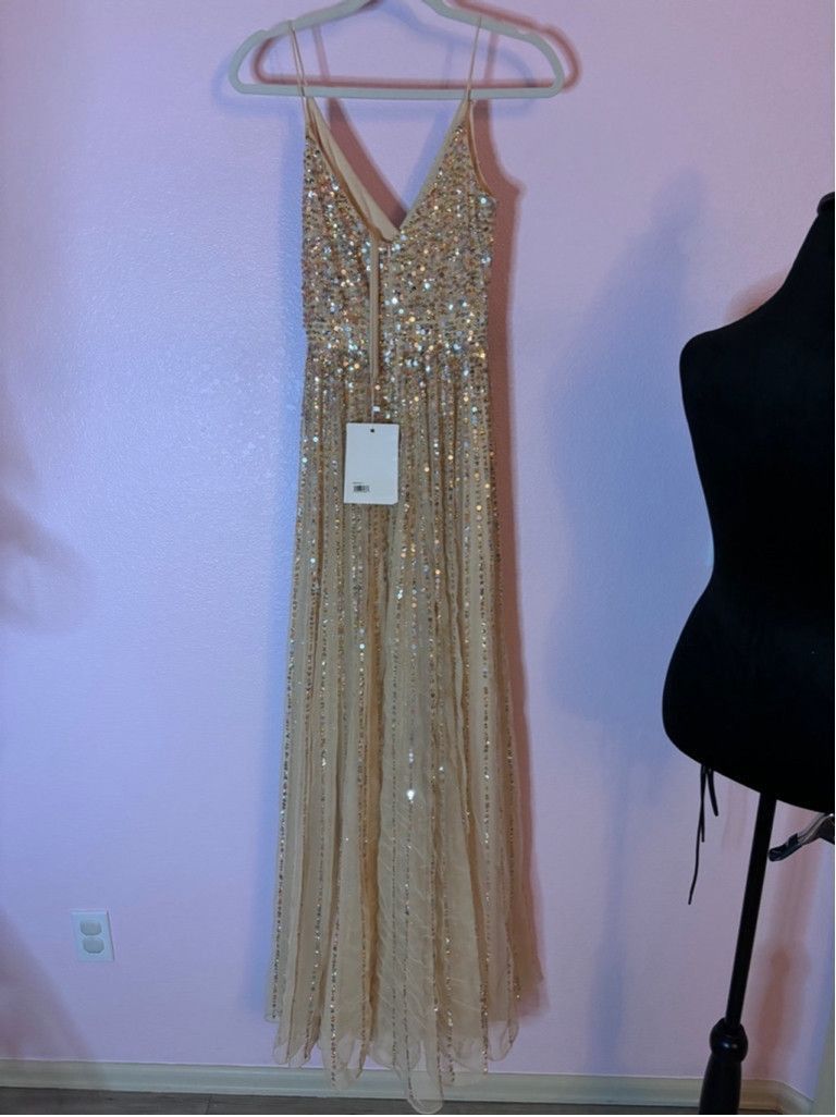 Mac Duggal Women's Mac Duggal Gold Dress Size 2 Size XS / US 0-2 / IT 36-38 - 6 Thumbnail
