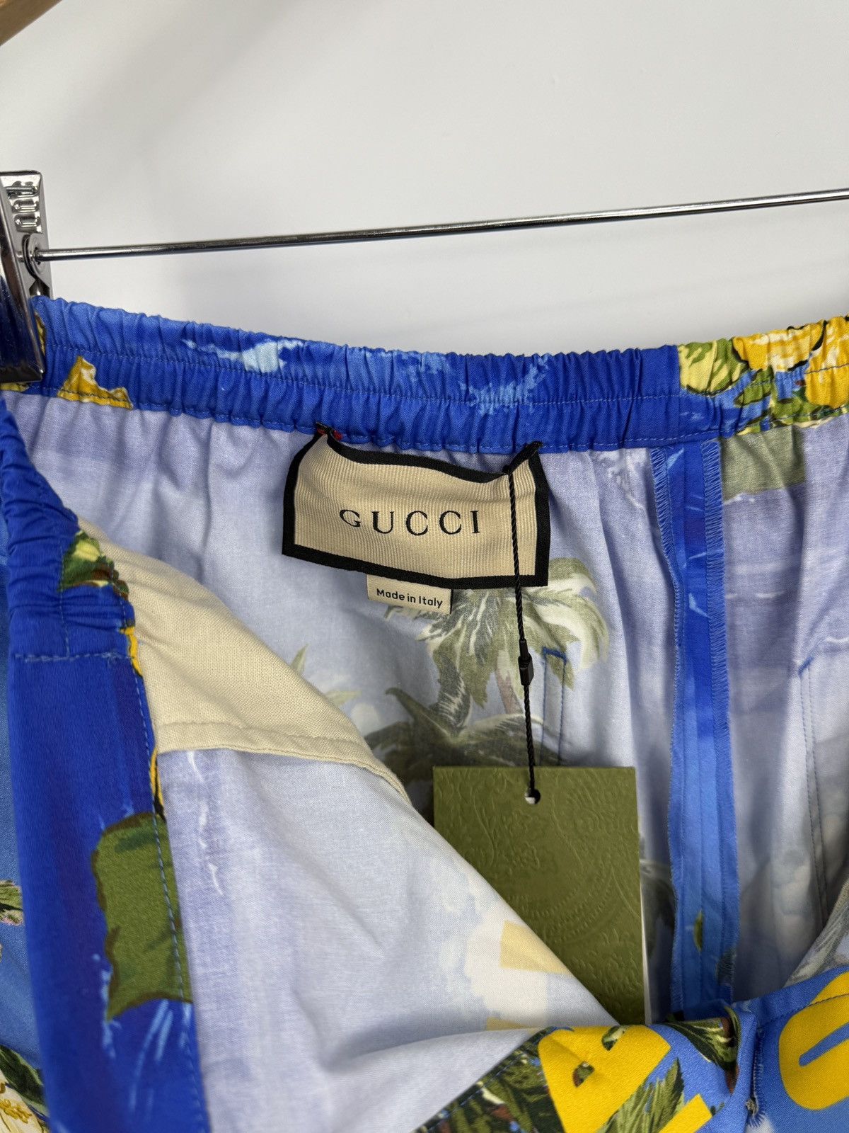 Gucci 🇮🇹 Gucci Souvenir From Los Angelis Swim High Waisted Shorts Size US 30 / EU 46 - 10 Thumbnail