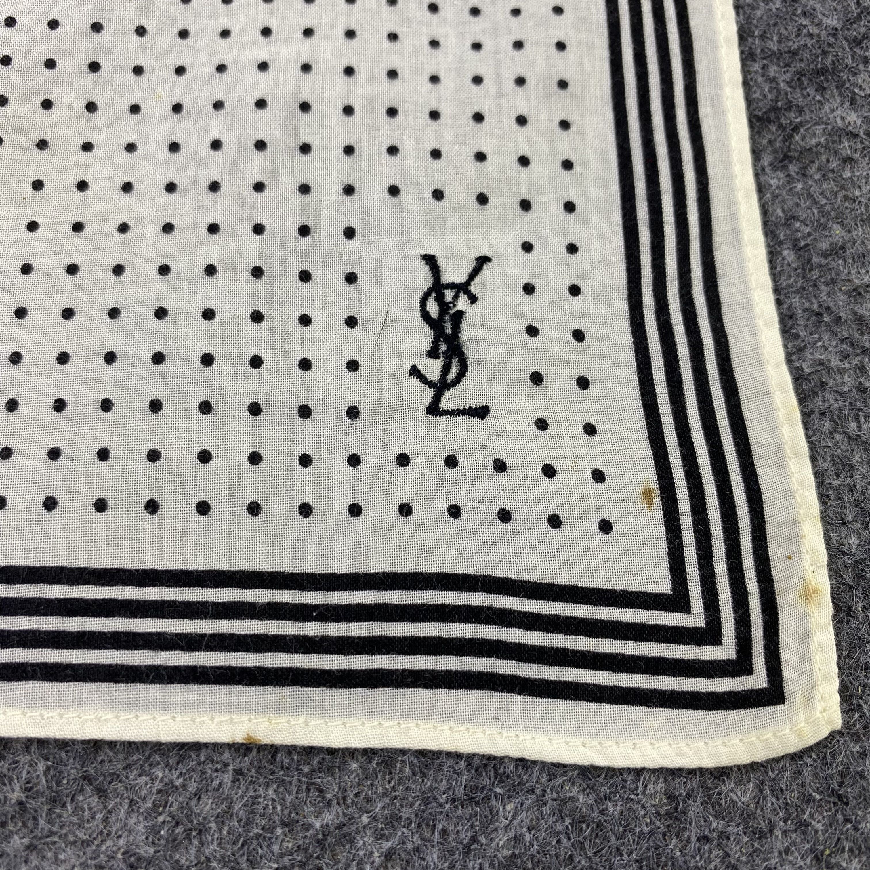 Yves Saint Laurent YSL Handkerchief Neckerchief Bandana-B2046 Size ONE SIZE - 8 Thumbnail