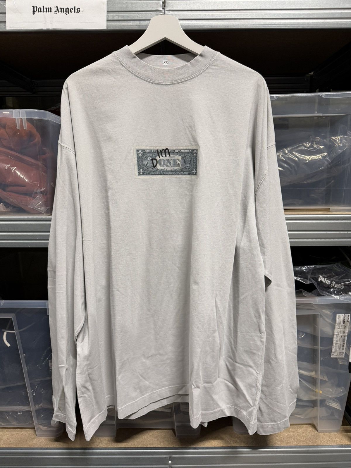 Vetements Vetements Im done Cash Bill Long Sleeve T-Shirt NEW 800$ Size US XS / EU 42 / 0 - 1 Thumbnail