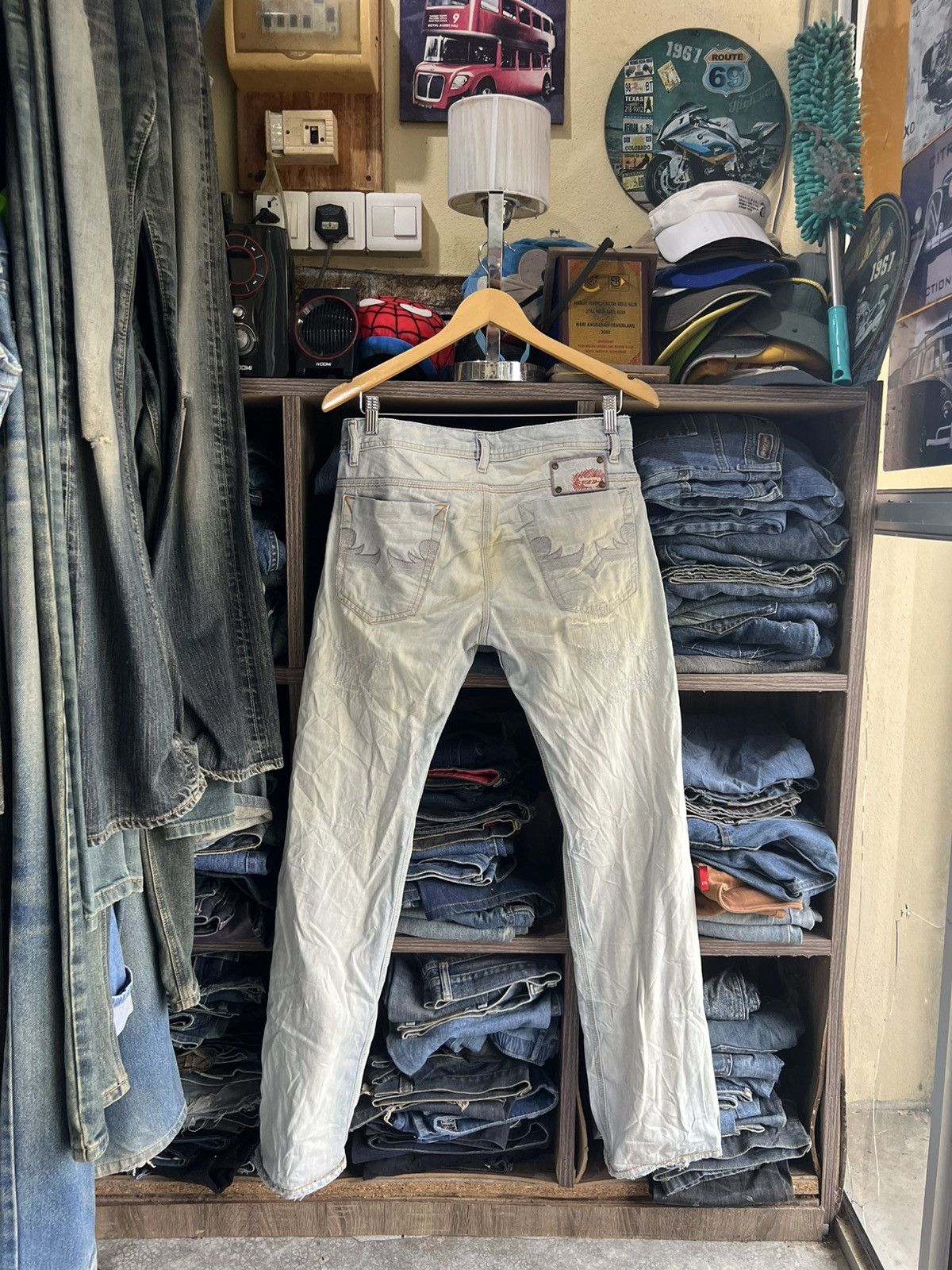Diesel 🔥Vintage Diesel Industry Made in Italy Distressed Denim Size US 31 - 3 Thumbnail
