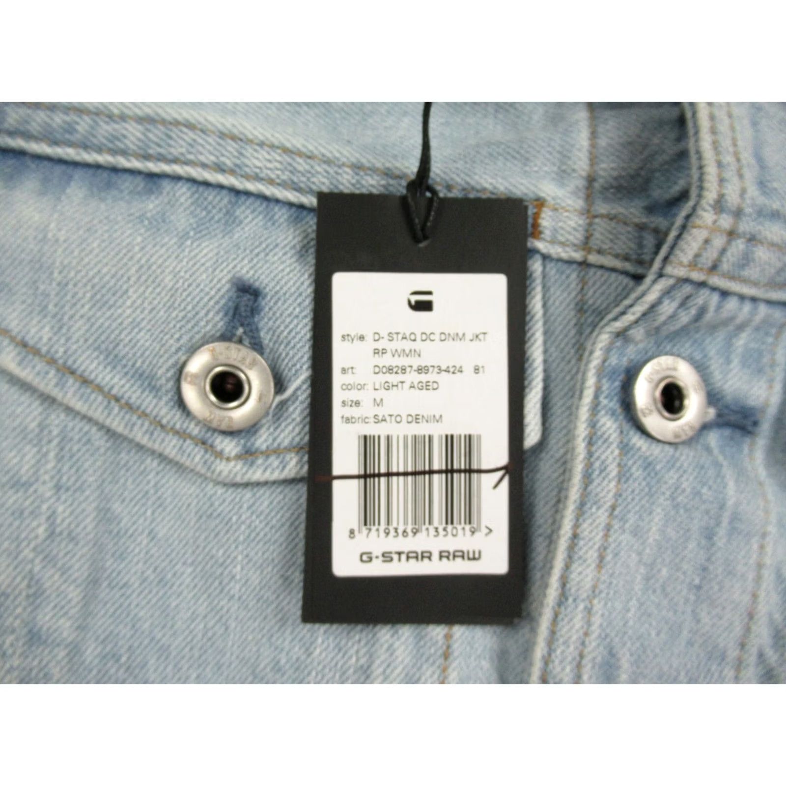 G-Star G-Star D-Staq Deconstructed Denim Jacket Light Aged M Womens Blue Denim Jacket Size M / US 6-8 / IT 42-44 - 3 Thumbnail