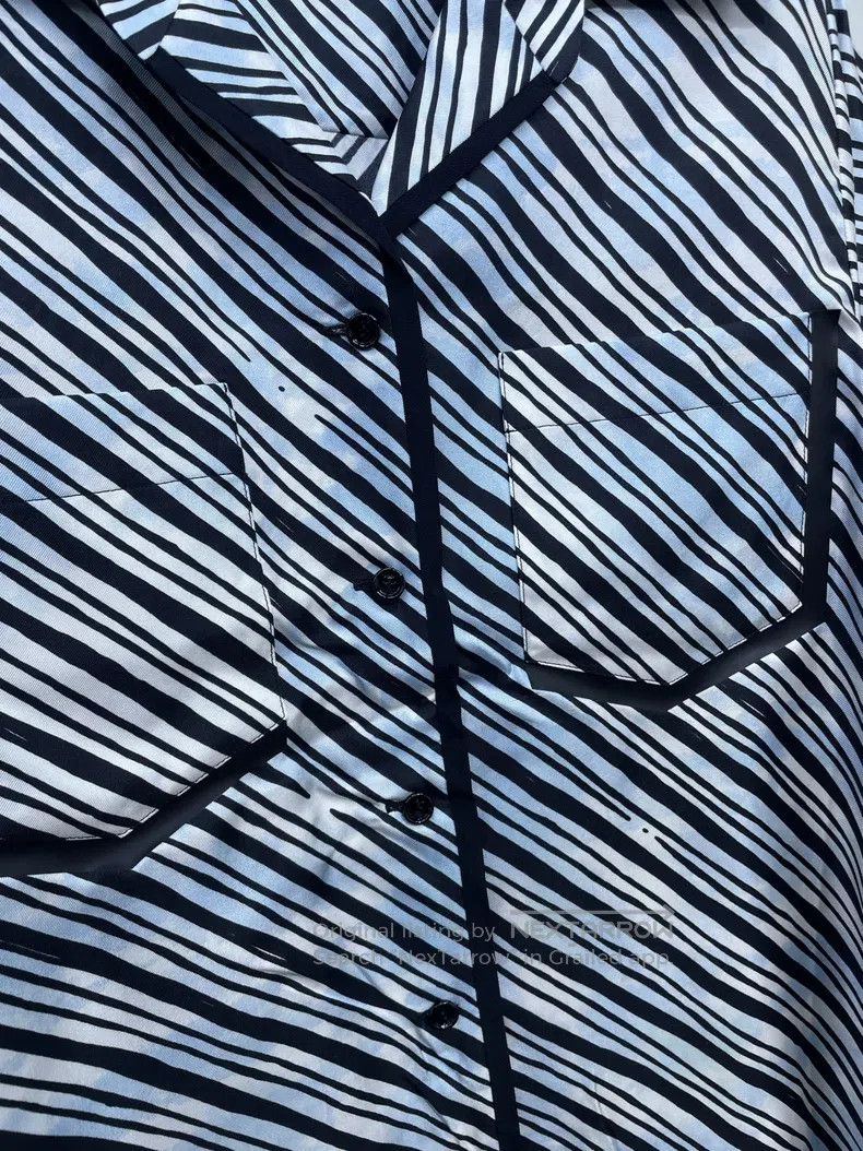 Fendi Fendi Striped Graffiti Short Sleeve Shirt Size XS / US 0-2 / IT 36-38 - 3 Thumbnail