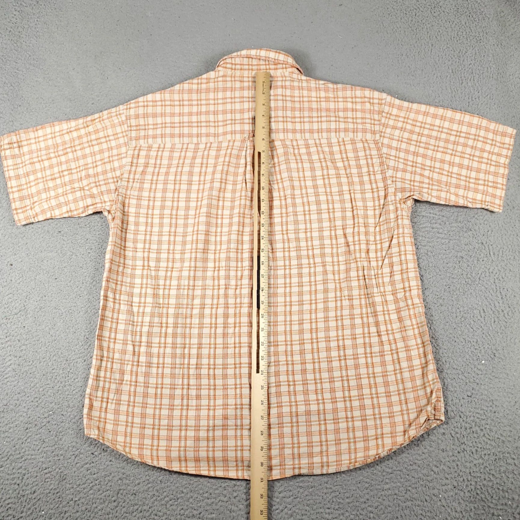 Vintage Columbia Shirt Mens XL Orange Plaid Button-Up Short Sleeve Size US XL / EU 56 / 4 - 5 Thumbnail