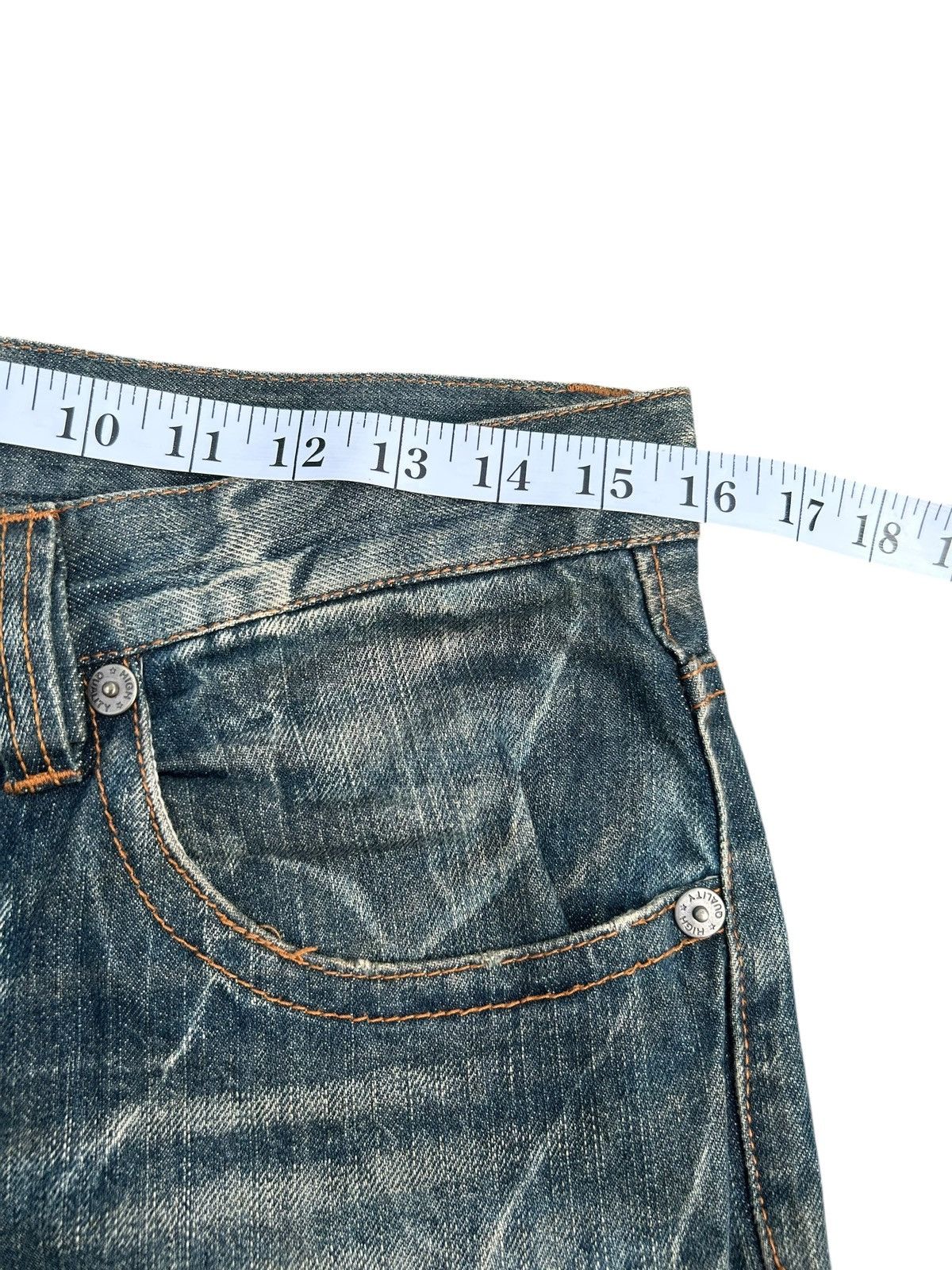 Kapital FLARE Antful Jeans Japanese Distressed Dirty Denim Jeans Size US 32 / EU 48 - 20 Thumbnail