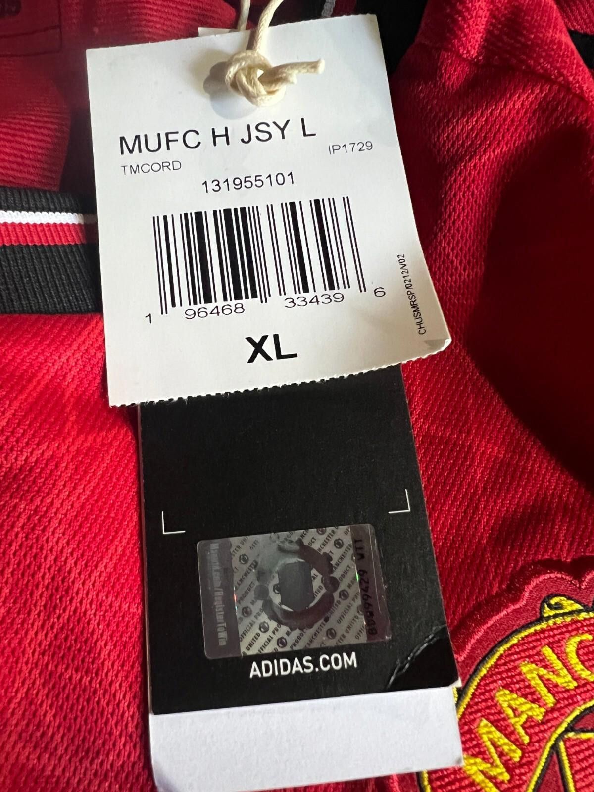 Adidas Adidas Manchester United Home Jersey 23/24 Long Sleeve XL Size ONE SIZE - 6 Thumbnail