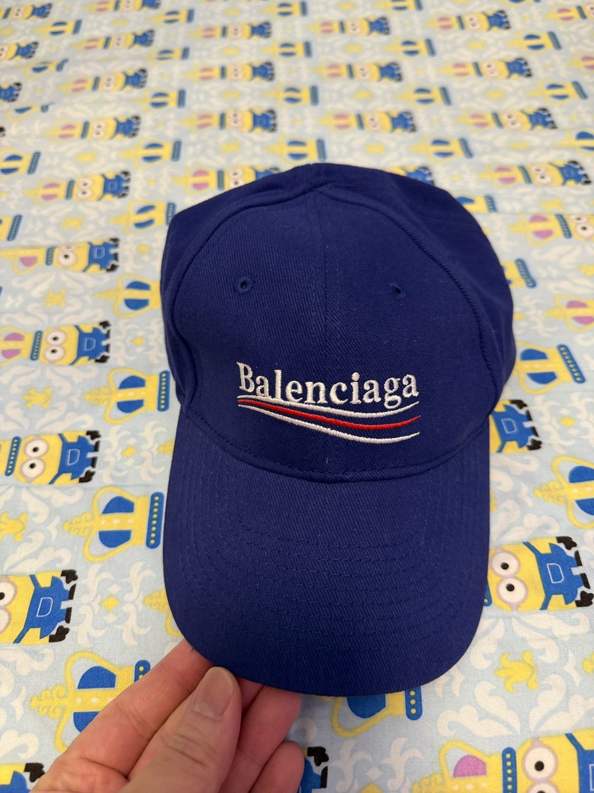 Balenciaga 🔴 Balenciaga Political Campaign Cap Hat - Archetype Blue Size ONE SIZE - 3 Thumbnail