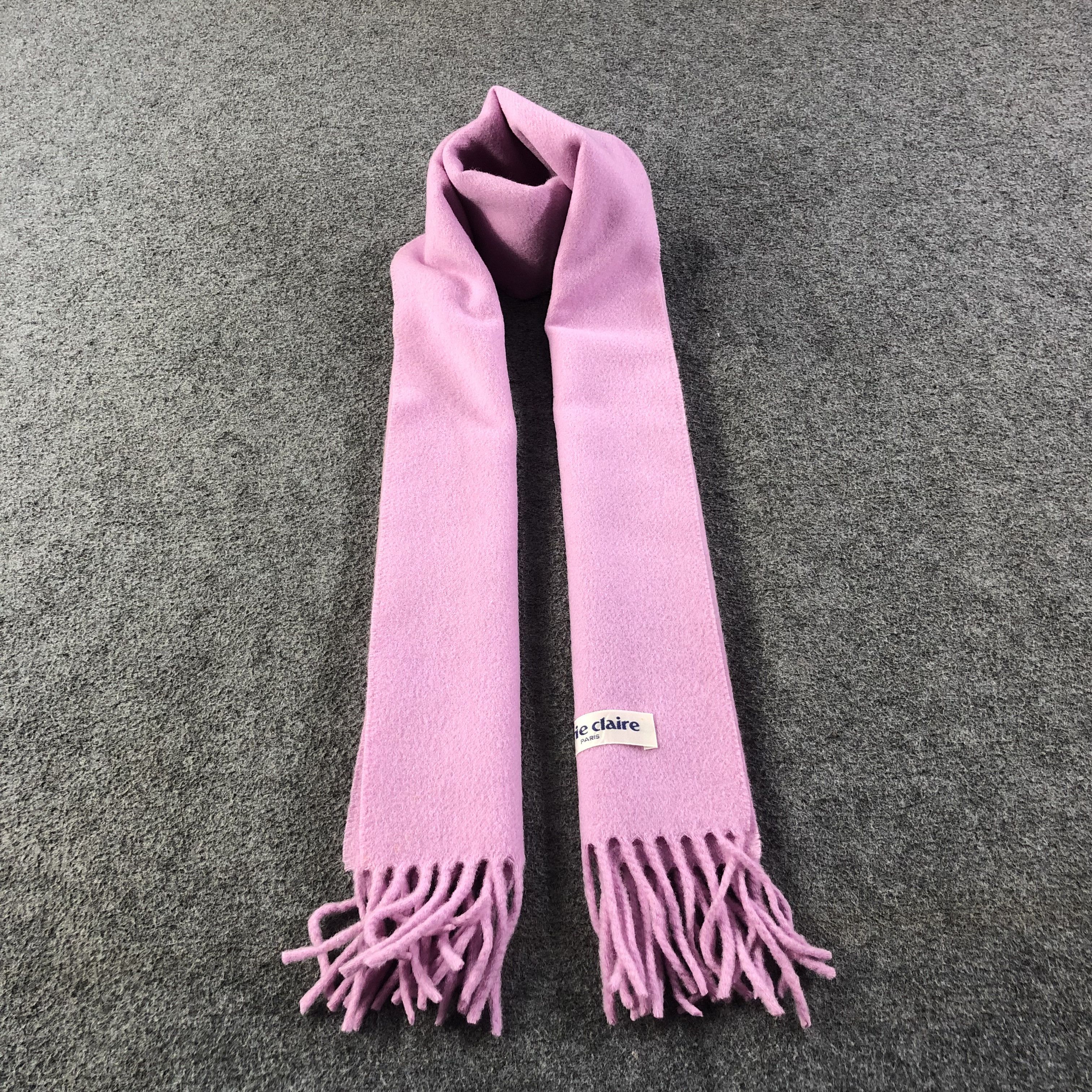 Japanese Brand Marie Claire Wool Scarf Muffler V1158 Size ONE SIZE - 1 Thumbnail