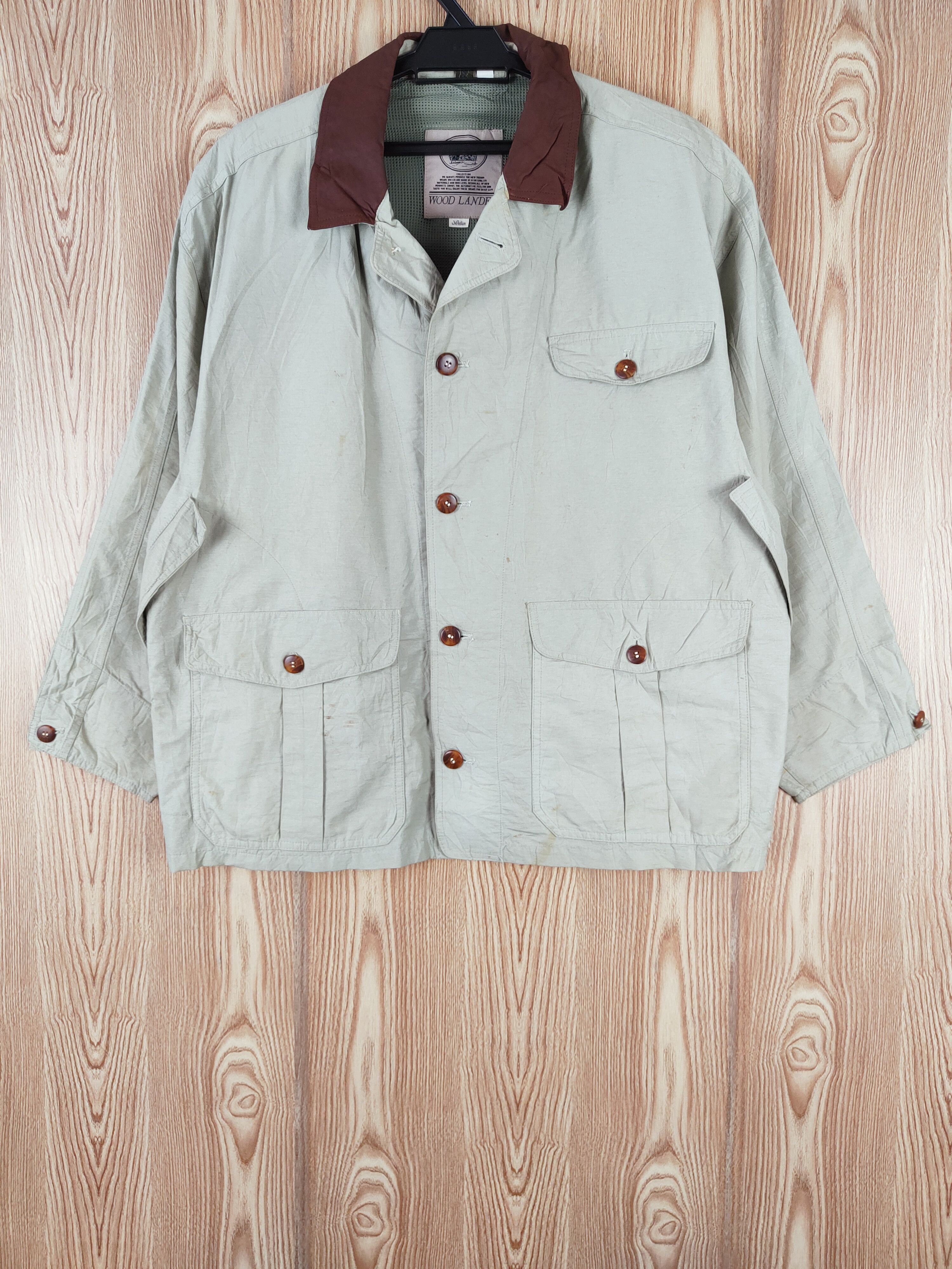 Japanese Brand × Vintage Vintage 💥 Wood Lander Green Button Up Shirts Size US M / EU 48-50 / 2 - 1 Thumbnail