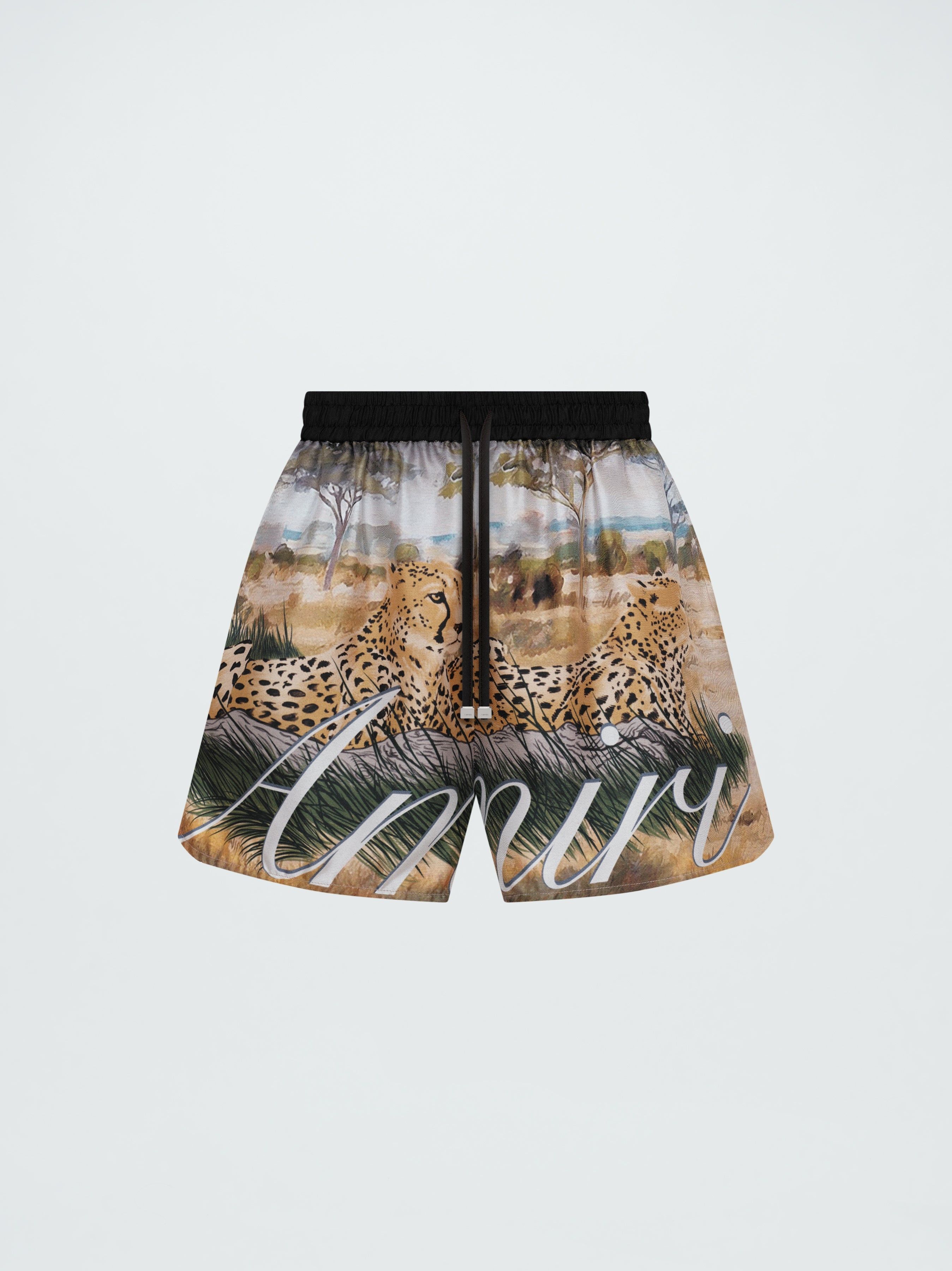 Amiri o1w1db10125 Cheetah Logo Short in Multicolor Size 27" / US 4 / IT 40 - 1 Thumbnail