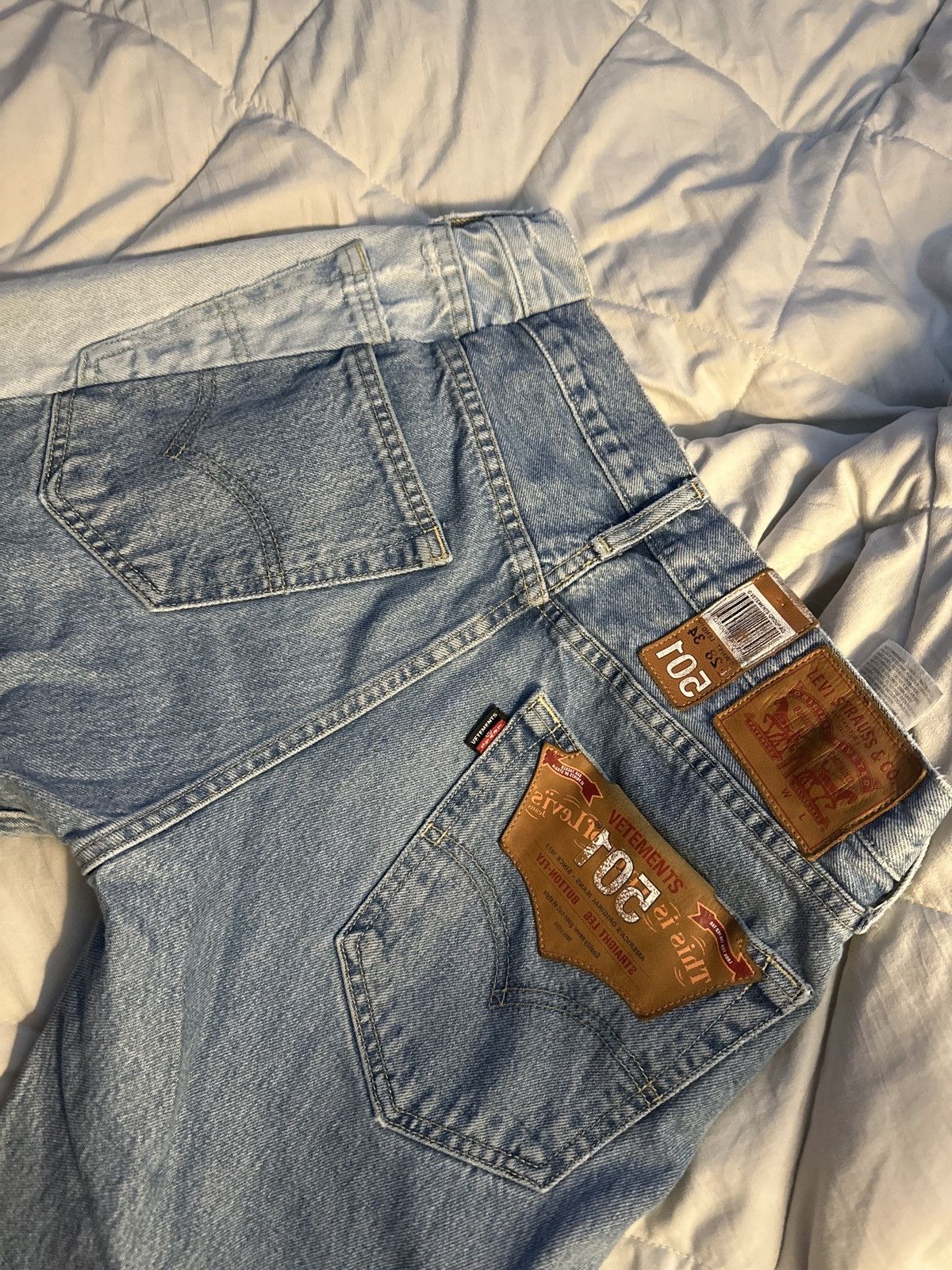 Levi's × Vetements Levi X Vetements 1/1 501 jeans Size US 28 / EU 44 - 2 Thumbnail