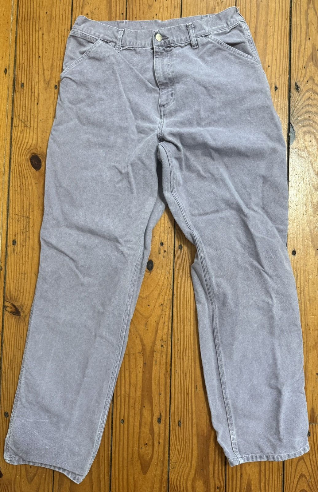 Carhartt Wip Carhartt WIP Lavender Single knee work pants Size US 33 - 2 Thumbnail