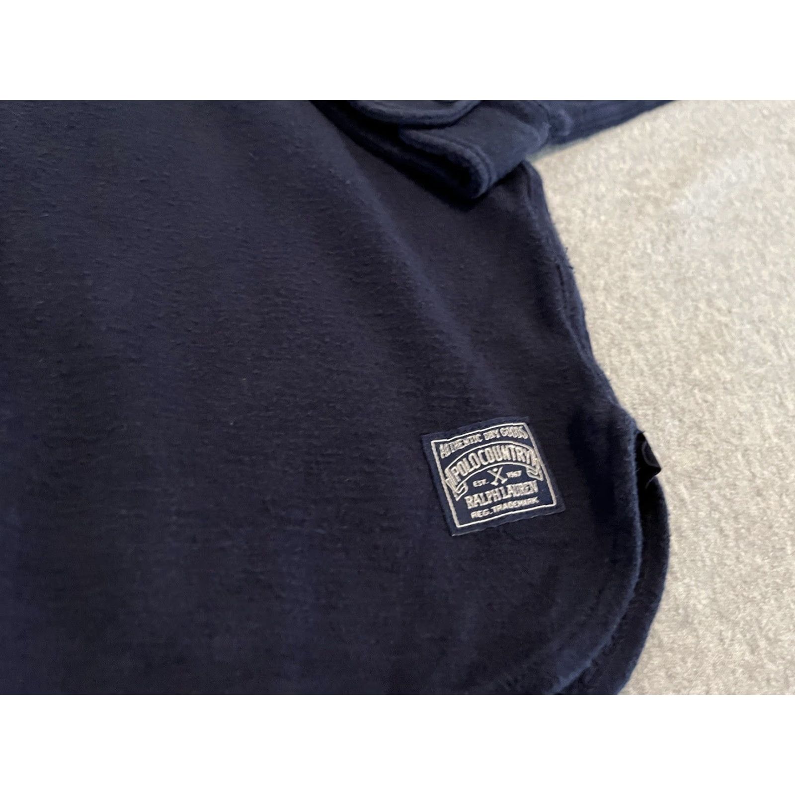 Ralph Lauren Ralph Lauren Polo Country Pullover Navy Blue Shirt Mens Small NWT Cotton Long Sleeve Button-Up Damaged? Size US S / EU 44-46 / 1 - 4 Thumbnail