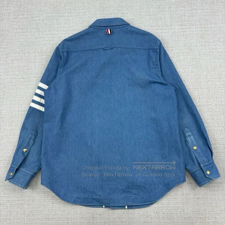 Nigel Cabourn Nigel Cabourn Striped long-sleeved shirt Size US XL / EU 56 / 4 - 3 Thumbnail