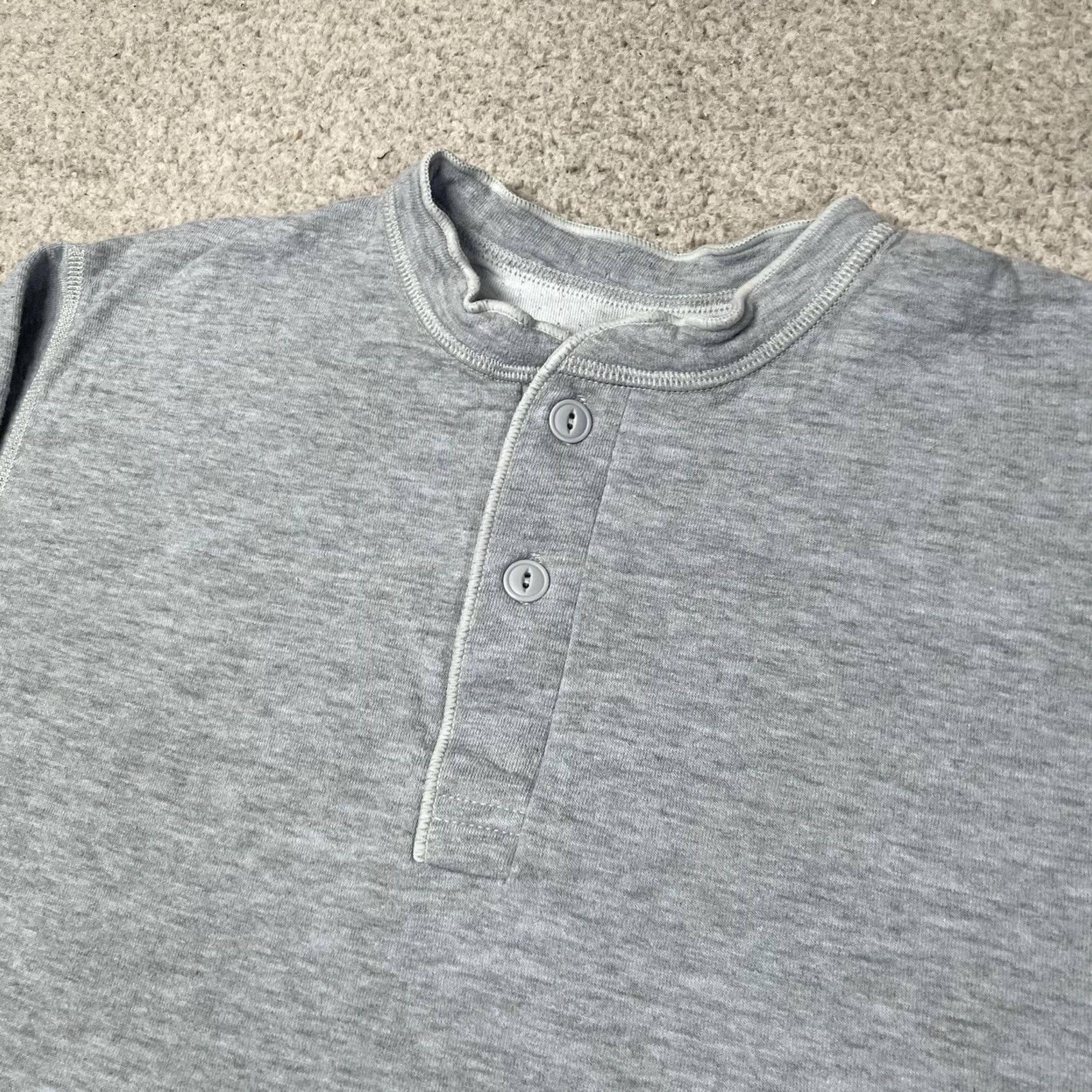 Vintage VINTAGE LL Bean River Driver Shirt Mens M Blue Henley Wool Long Sleeve Thermal 2 Layer Size US M / EU 48-50 / 2 - 7 Thumbnail