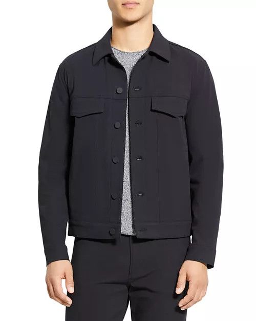 Theory Theory Black Modern Trucker Jacket Size US M / EU 48-50 / 2 - 6 Thumbnail