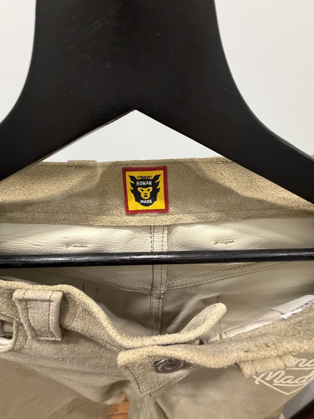 Human Made Human Made Suede Leather Pants - Beige Size US 32 / EU 48 - 6 Thumbnail