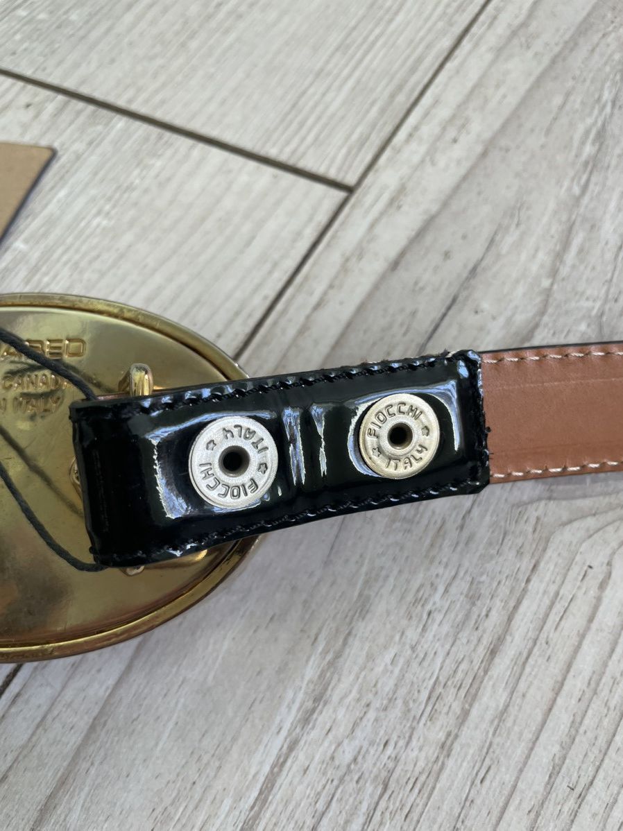 Dsquared2 × Vintage Dsquared Black Patent Leather Belt Size ONE SIZE - 11 Thumbnail