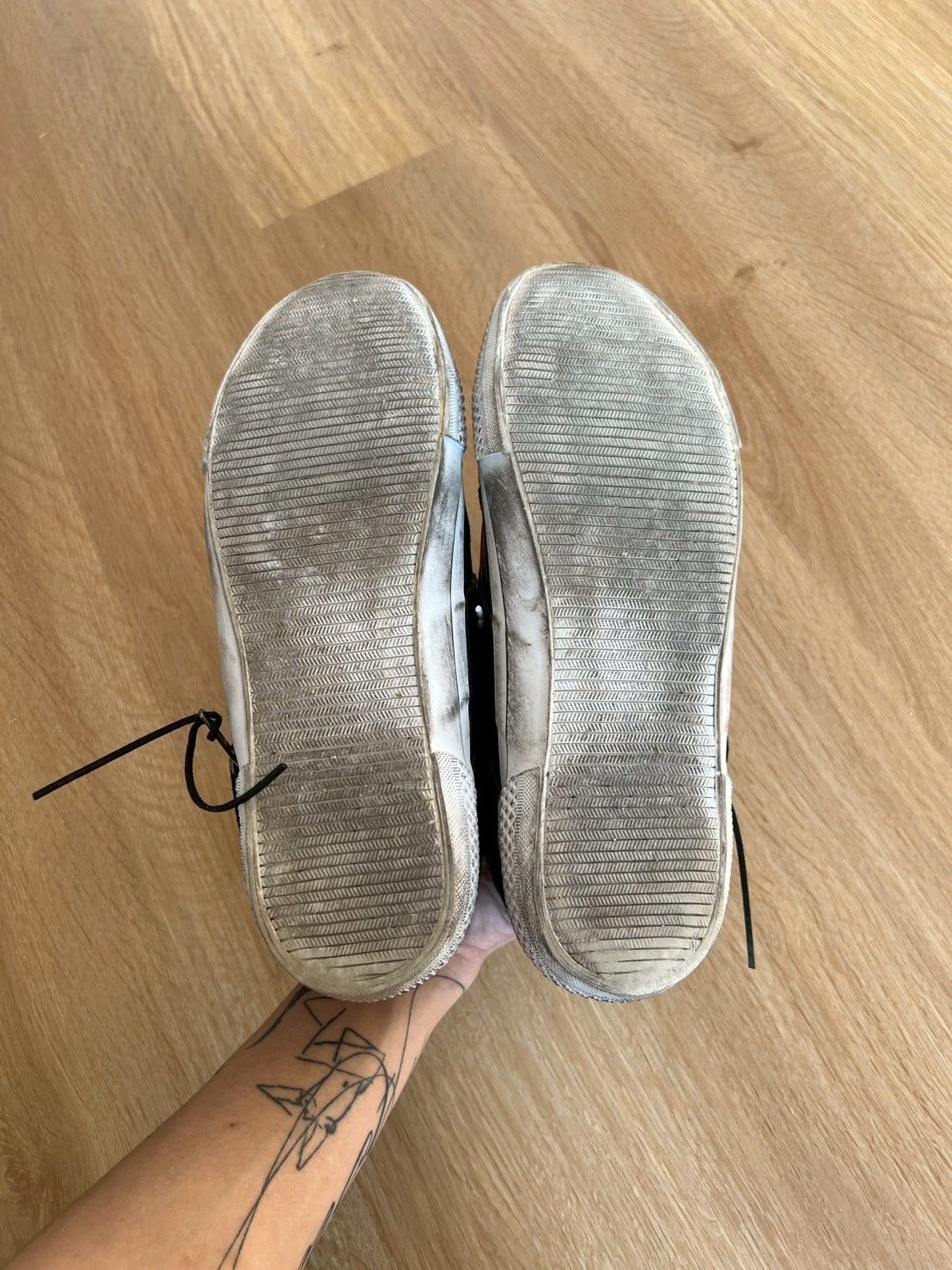 semanticdesign Semantic design Leather Low-Top Sneakers Zipper Distressed Size US 9.5 / EU 42-43 - 13 Thumbnail