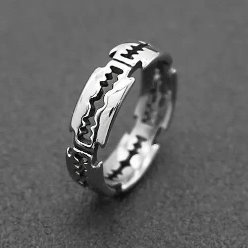 Designer × Jewelry Men Razor Blade Ring Size ONE SIZE - 1 Thumbnail