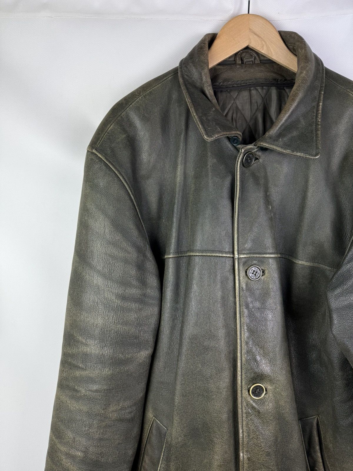 Other Helmsman Men’s Leather Jacket Coat Size 5XL Fits 2XL Size US XXL / EU 58 / 5 - 2 Thumbnail
