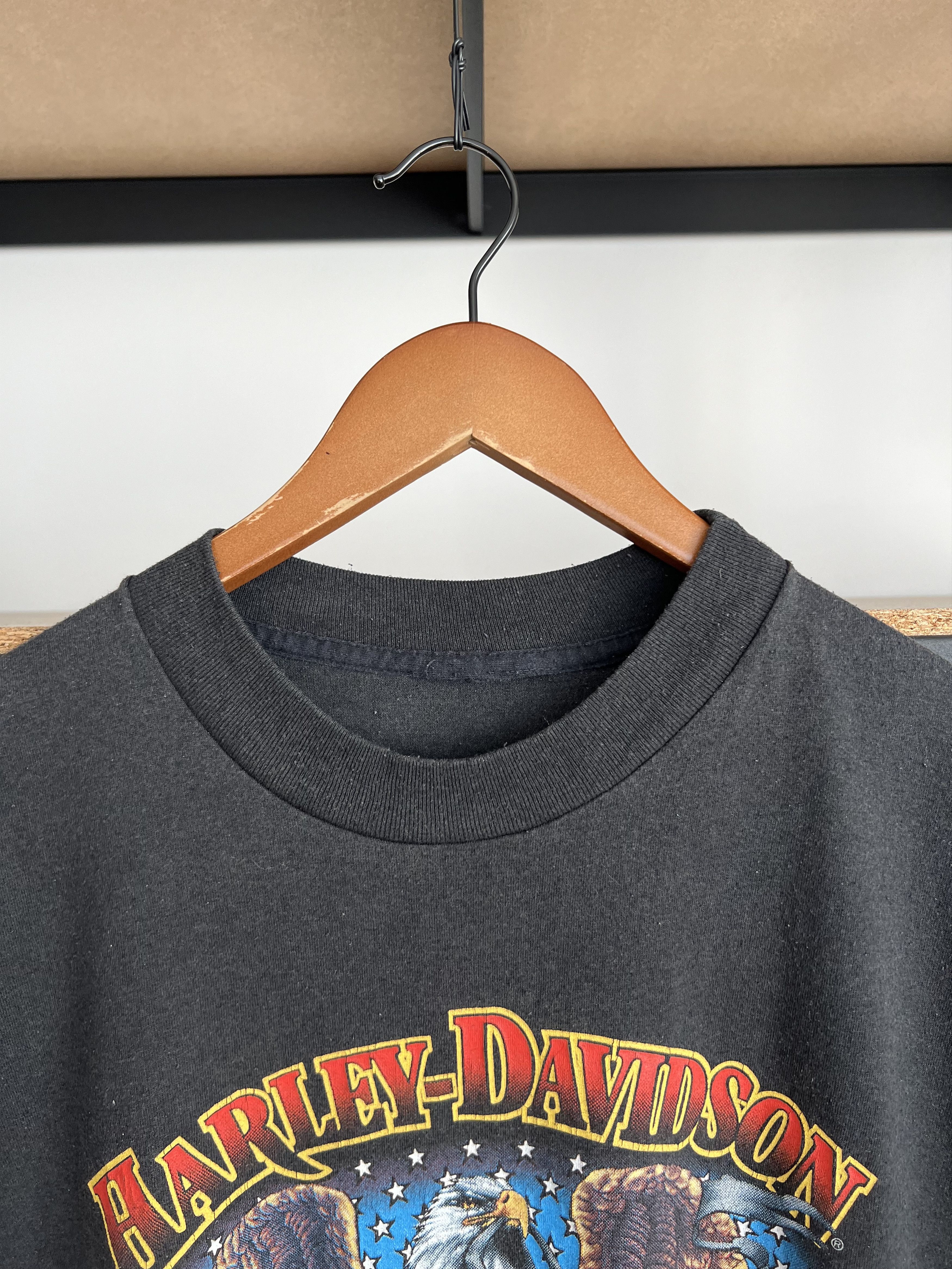 Harley Davidson Vintage 1990 3D Emblem Harley Davidson American Legend Eagle Size US XXL / EU 58 / 5 - 11 Thumbnail