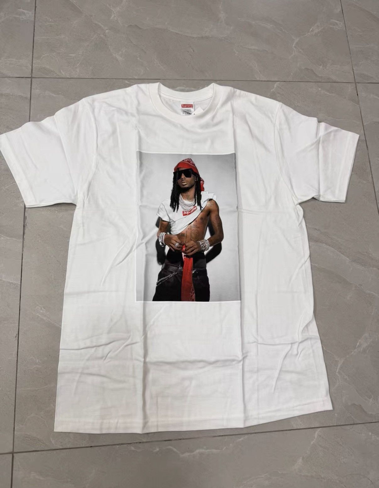 Supreme Supreme FW25 WEEK1 Playboi Carti Photo Tee J34 Size US M / EU 48-50 / 2 - 1 Thumbnail