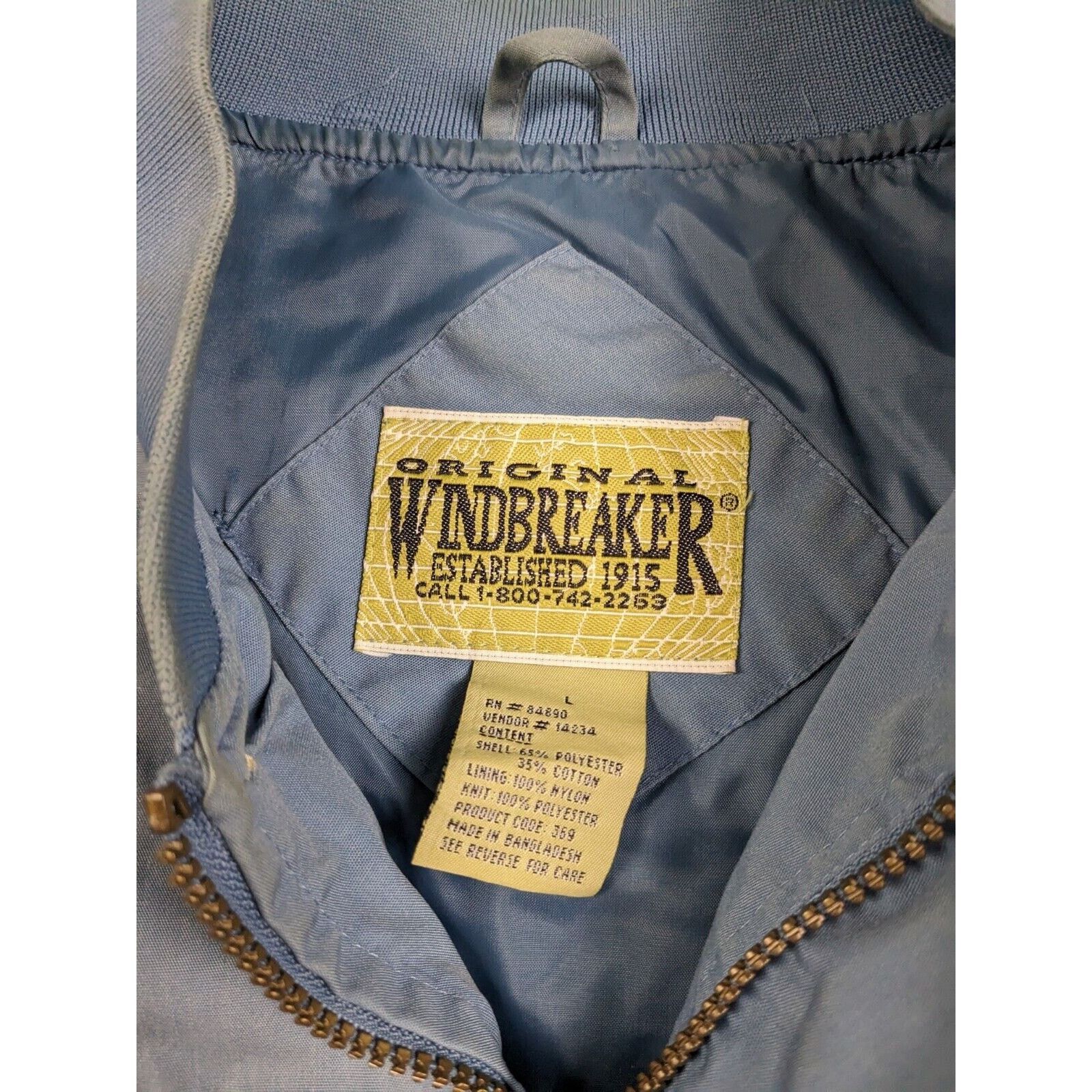 Other Vtg Original Windbreaker Mens Jacket L Blue Coat Bomber Size US L / EU 52-54 / 3 - 7 Thumbnail