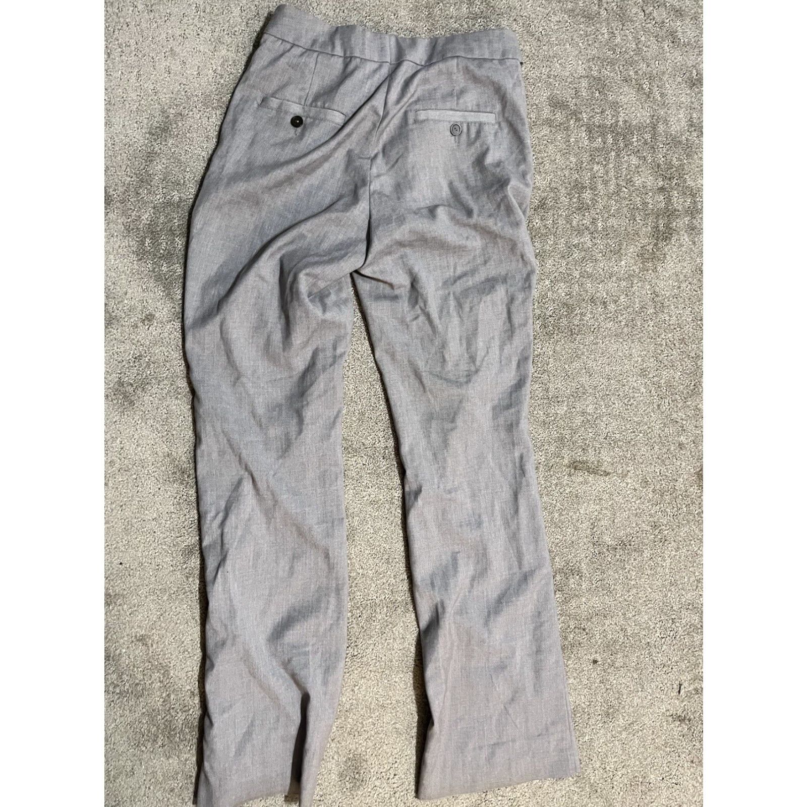 H&M VINTAGE H&M Womens Pants Chino Skinny Leg Mid Rise Size 8 Light Gray Cotton Blend Casual Women Size 30" / US 8 / IT 44 - 3 Thumbnail