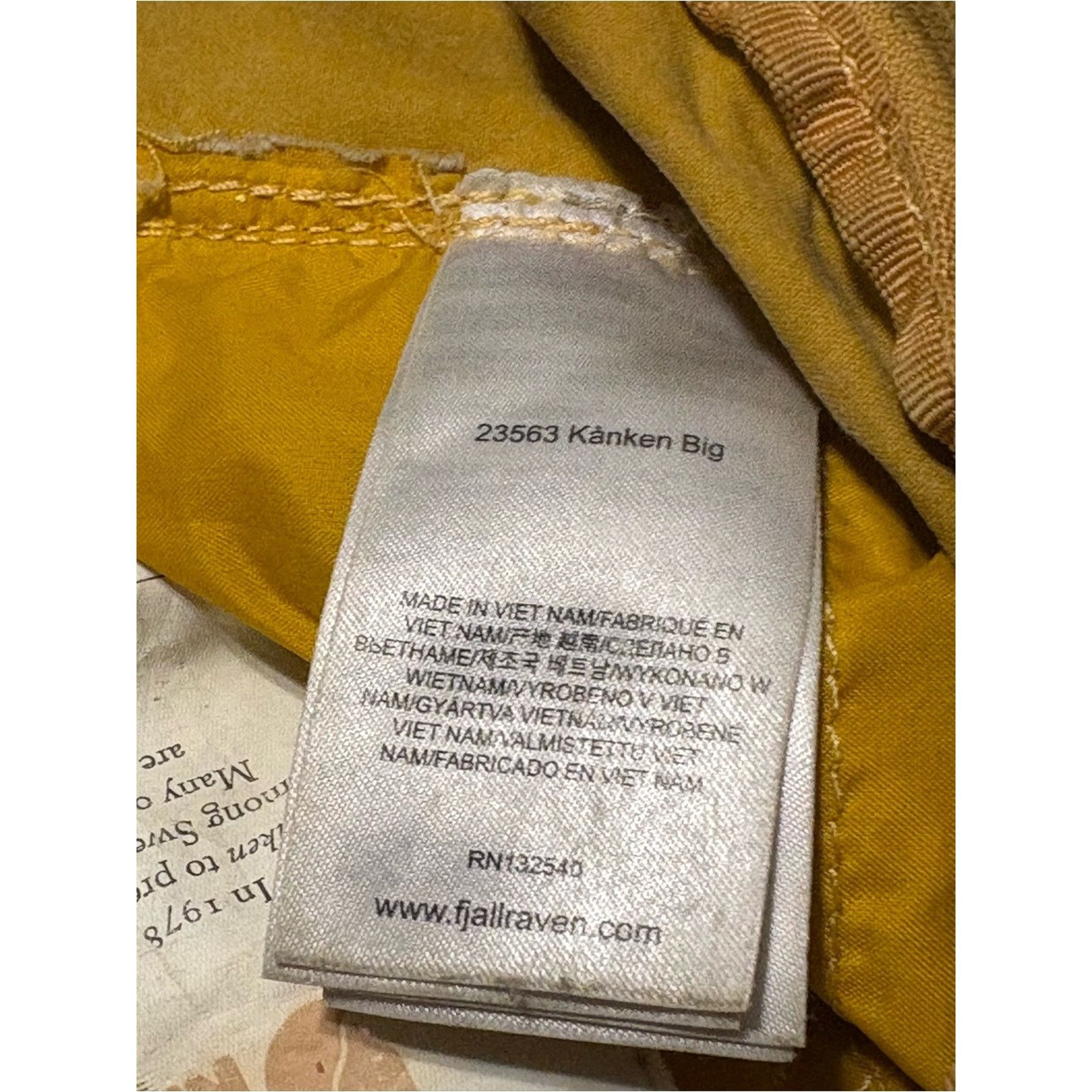Fjallraven (Fjallraven Kanken) Yellow Backpack: 16” x 13” Size ONE SIZE - 9 Thumbnail
