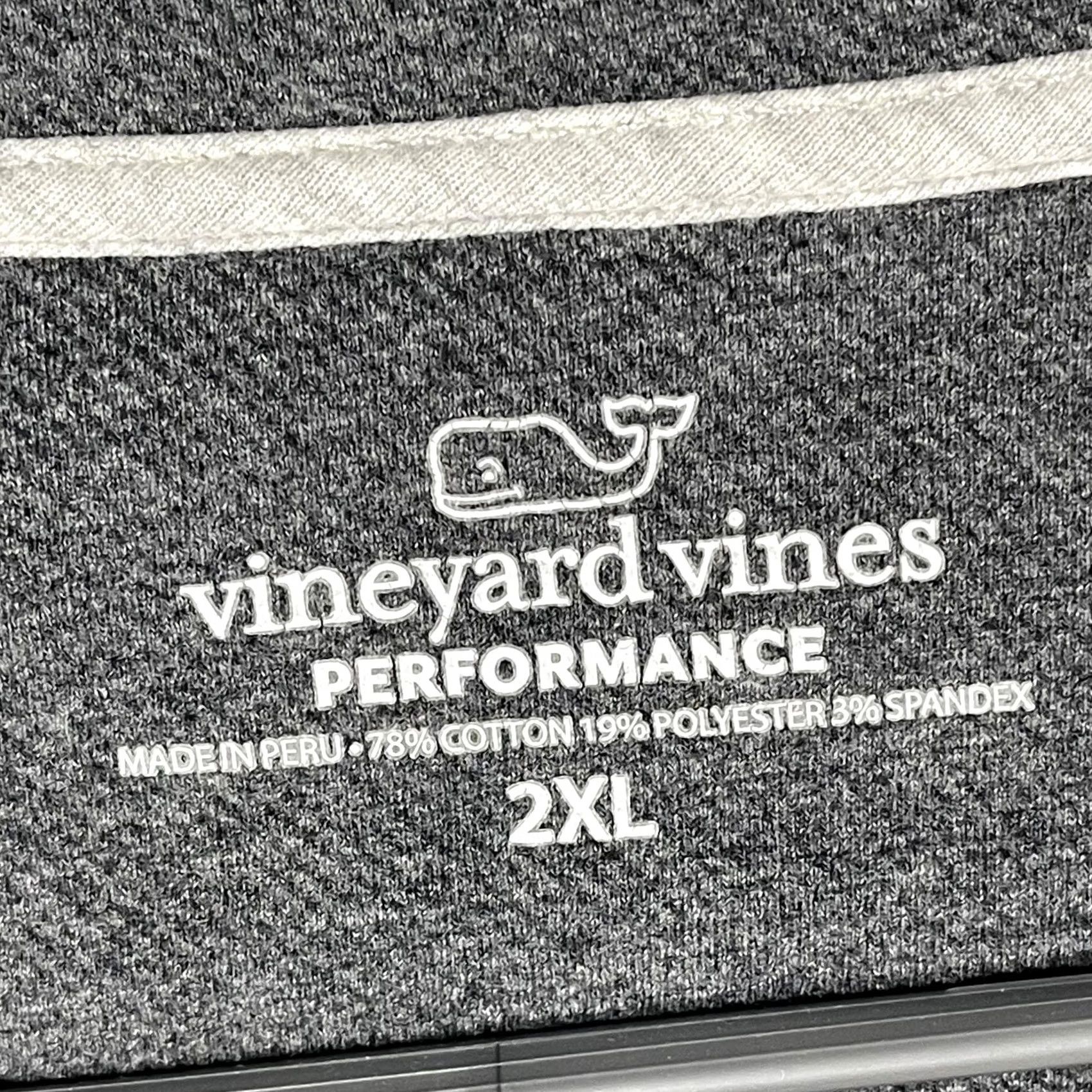 Vineyard Vines Vineyard Vines Sweater Mens 2XL Gray Performance Quarter Zip Pullover Whale Logo Size US XXL / EU 58 / 5 - 5 Thumbnail