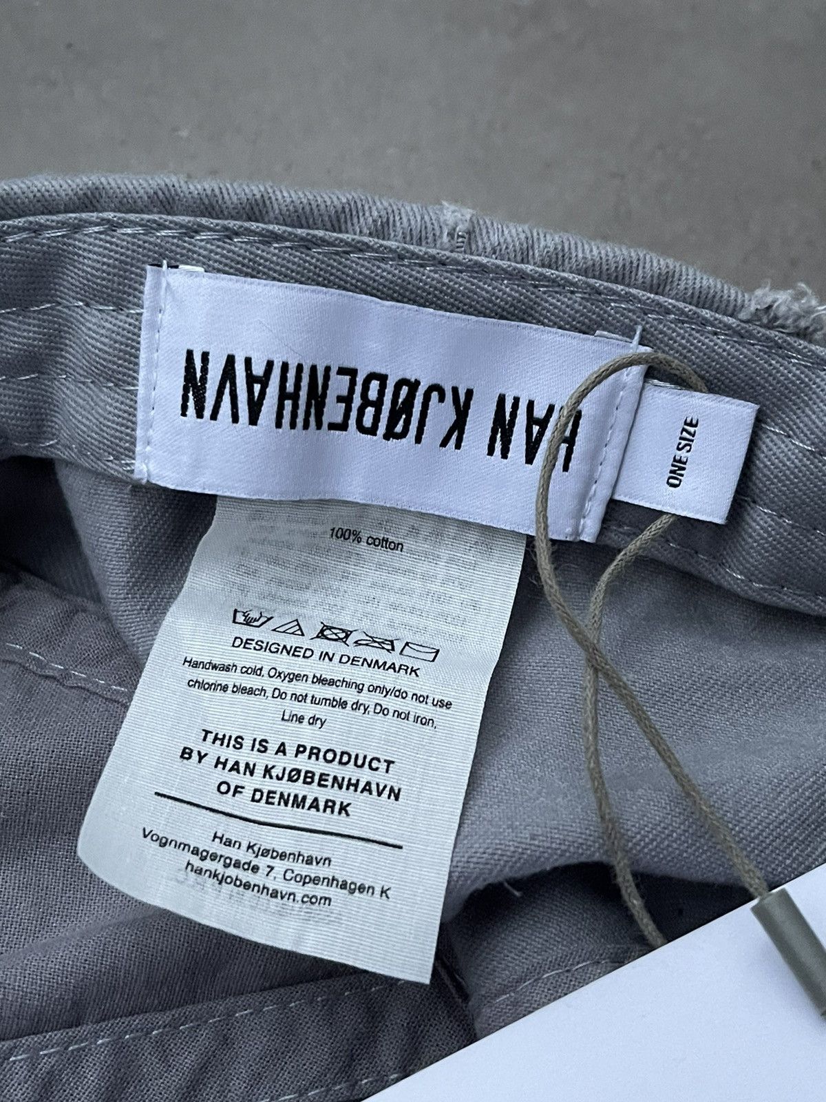 Han Kjobenhavn !DS! SS23 Han Kjobenhavn Logo Distressed Grey Cap Size ONE SIZE - 6 Thumbnail