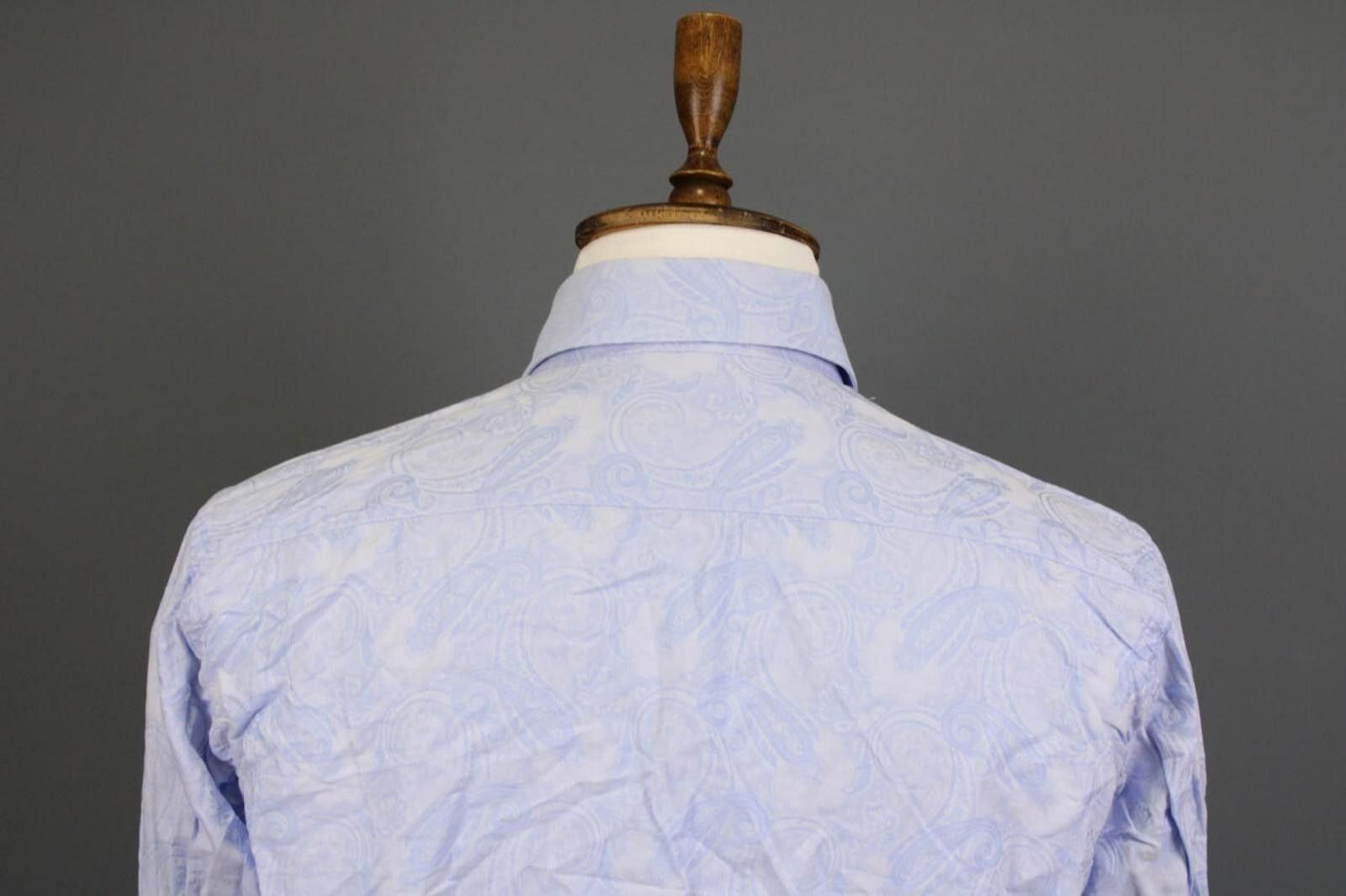 Etro Etro Milano Blue Paisley Button Down Shirt Size 41 Size US M / EU 48-50 / 2 - 11 Thumbnail