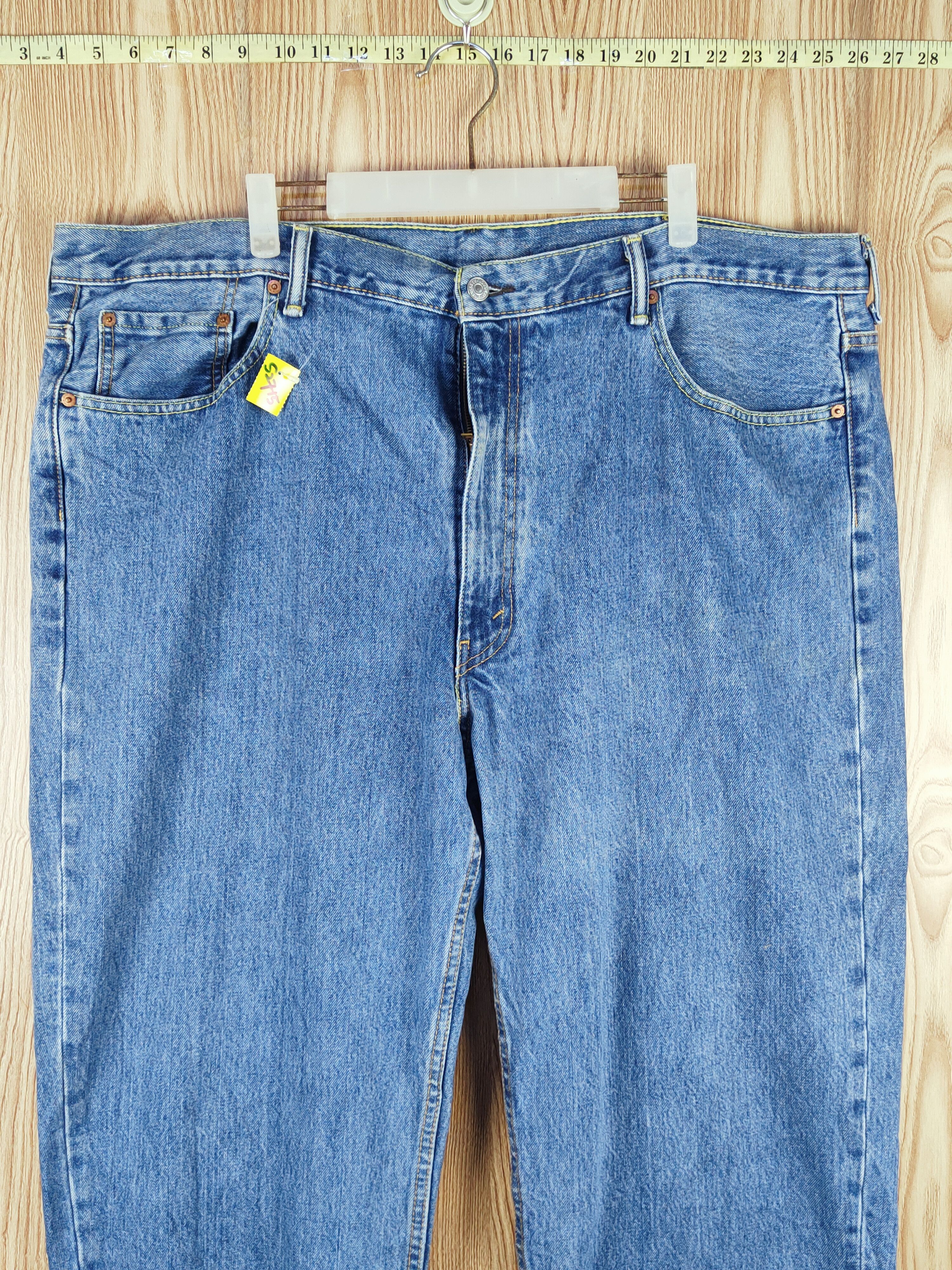 Levi's *waist 46inc* Levi's Blue Distressed Ripped Jeans #S2715 Size US 44 / EU 60 - 2 Thumbnail