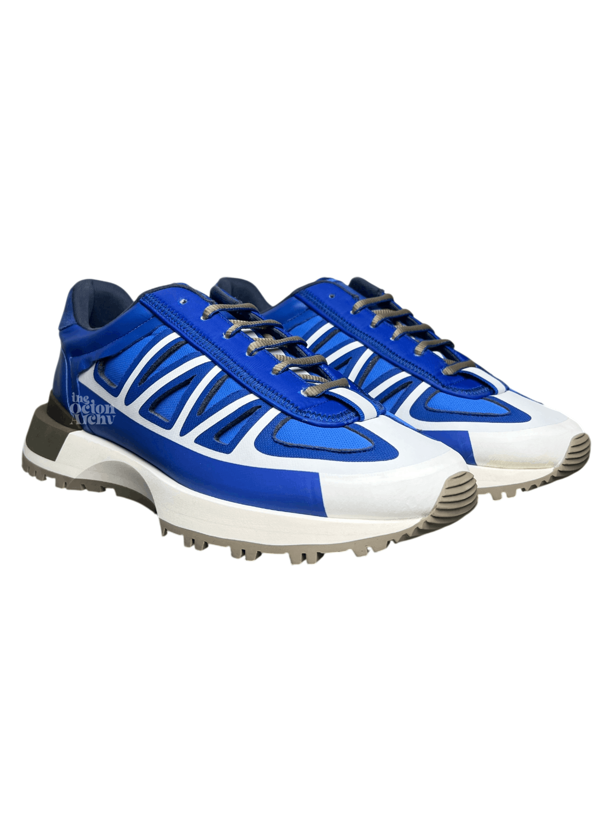 Maison Margiela Size 45 Maison Margiela 50/50 Evolution Runner White-Blue Size US 12 / EU 45 - 1 Thumbnail