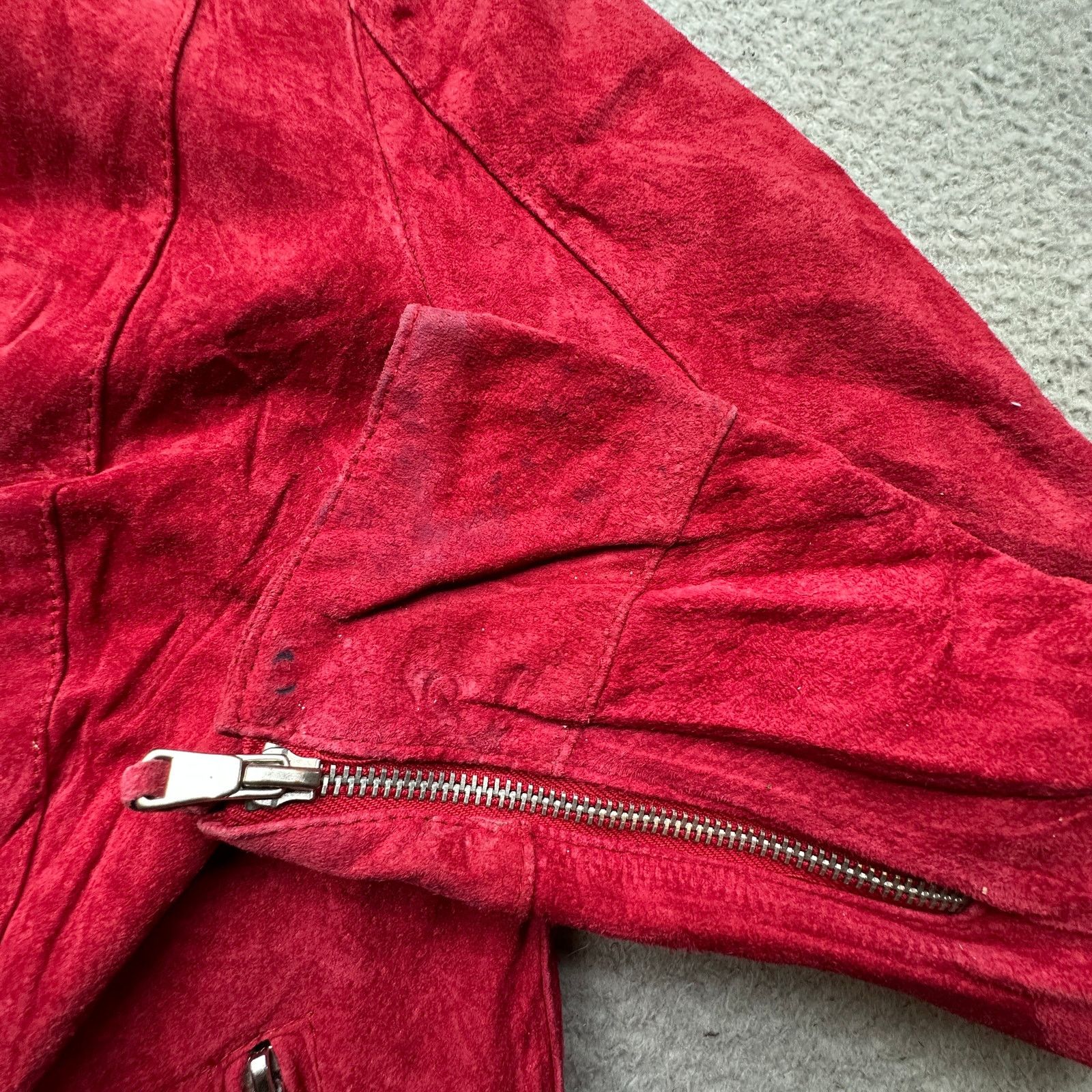 Other Pamela McCoy Suede Leather Motorcycle Jacket Womens Small Size S / US 4 / IT 40 - 8 Thumbnail