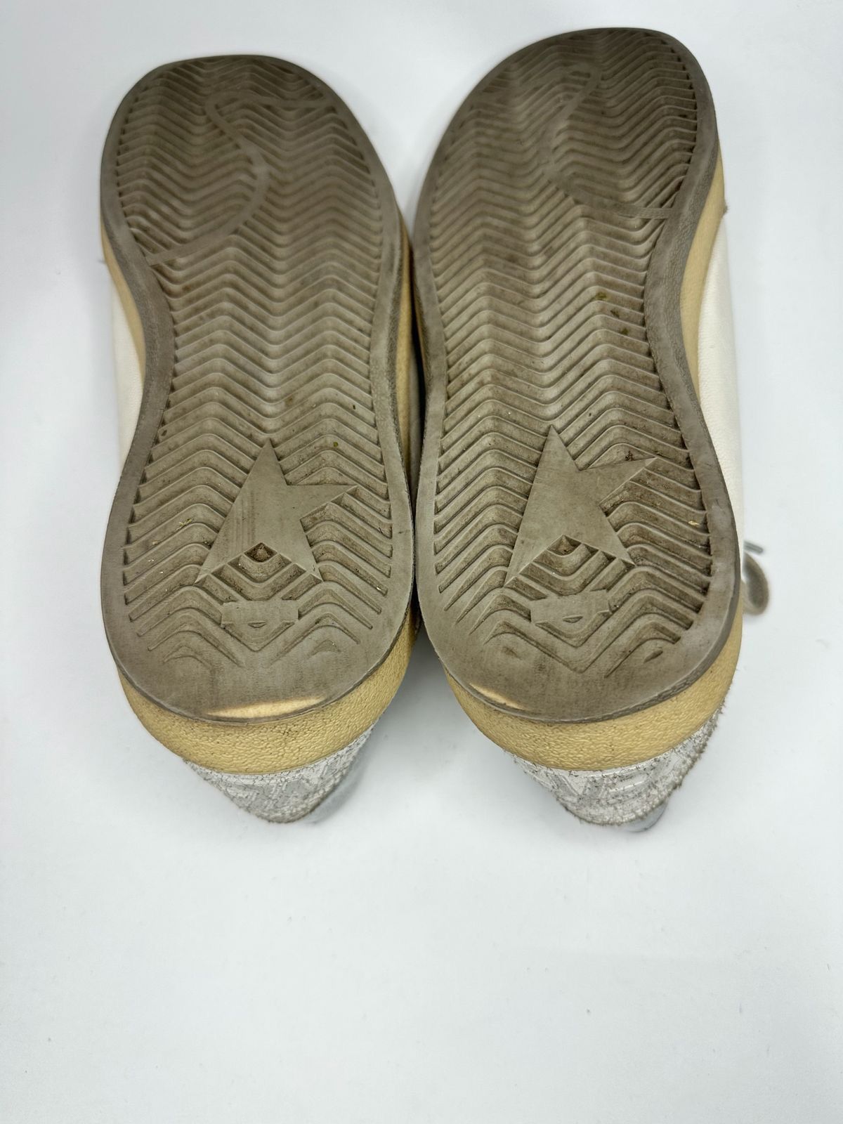 Golden Goose Golden Goose Ballstar glittered leather sneakers EU39 Size US 9 / IT 39 - 8 Thumbnail