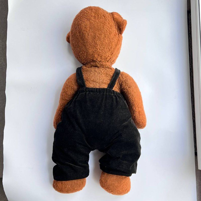 Vintage 1950s Soviet Teddy Bear 70cm Plush Toy USSR Rare