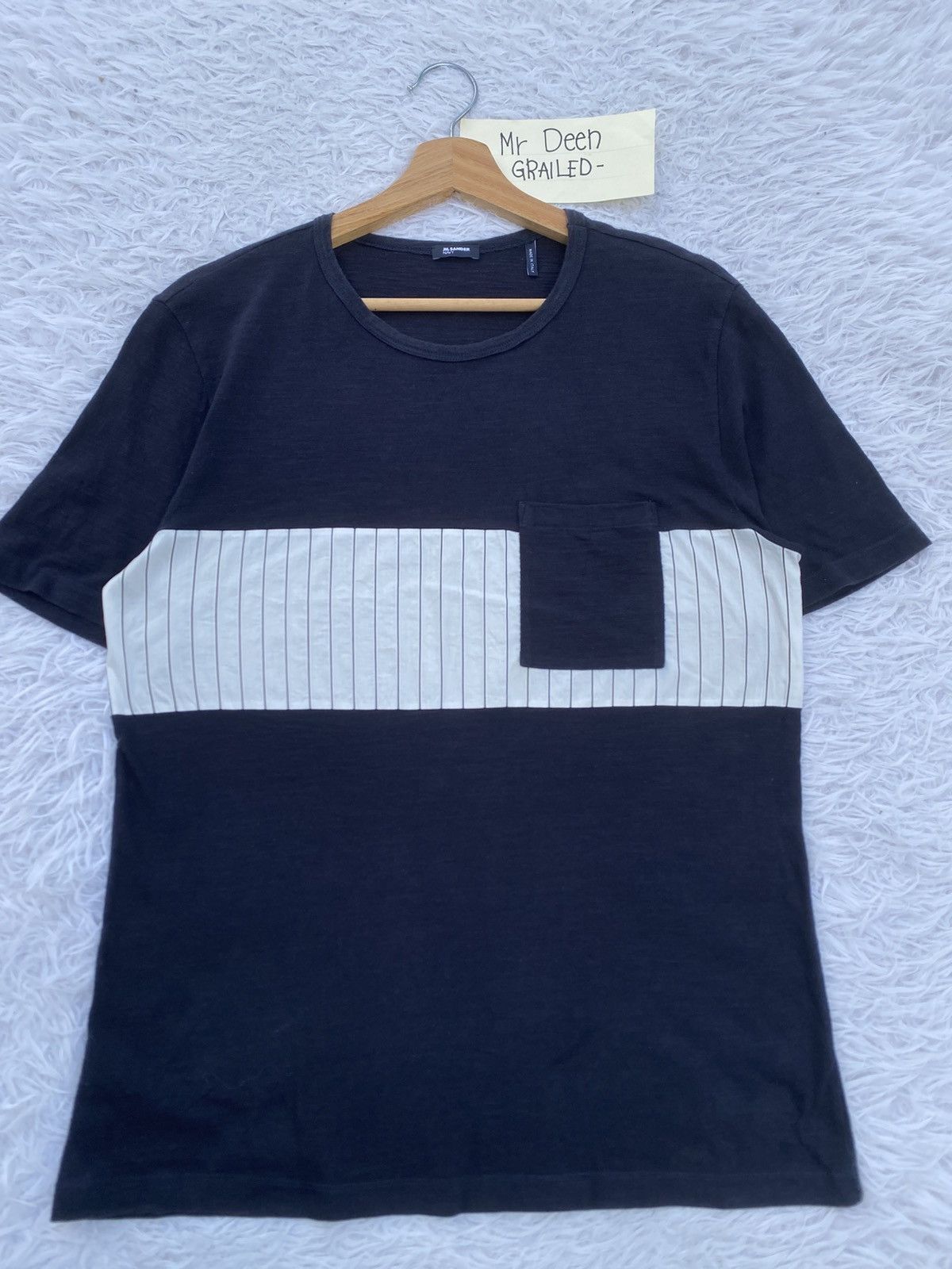 Jil Sander Rare Jil Sander Stripes Pocket Tshirt Size US M / EU 48-50 / 2 - 4 Thumbnail