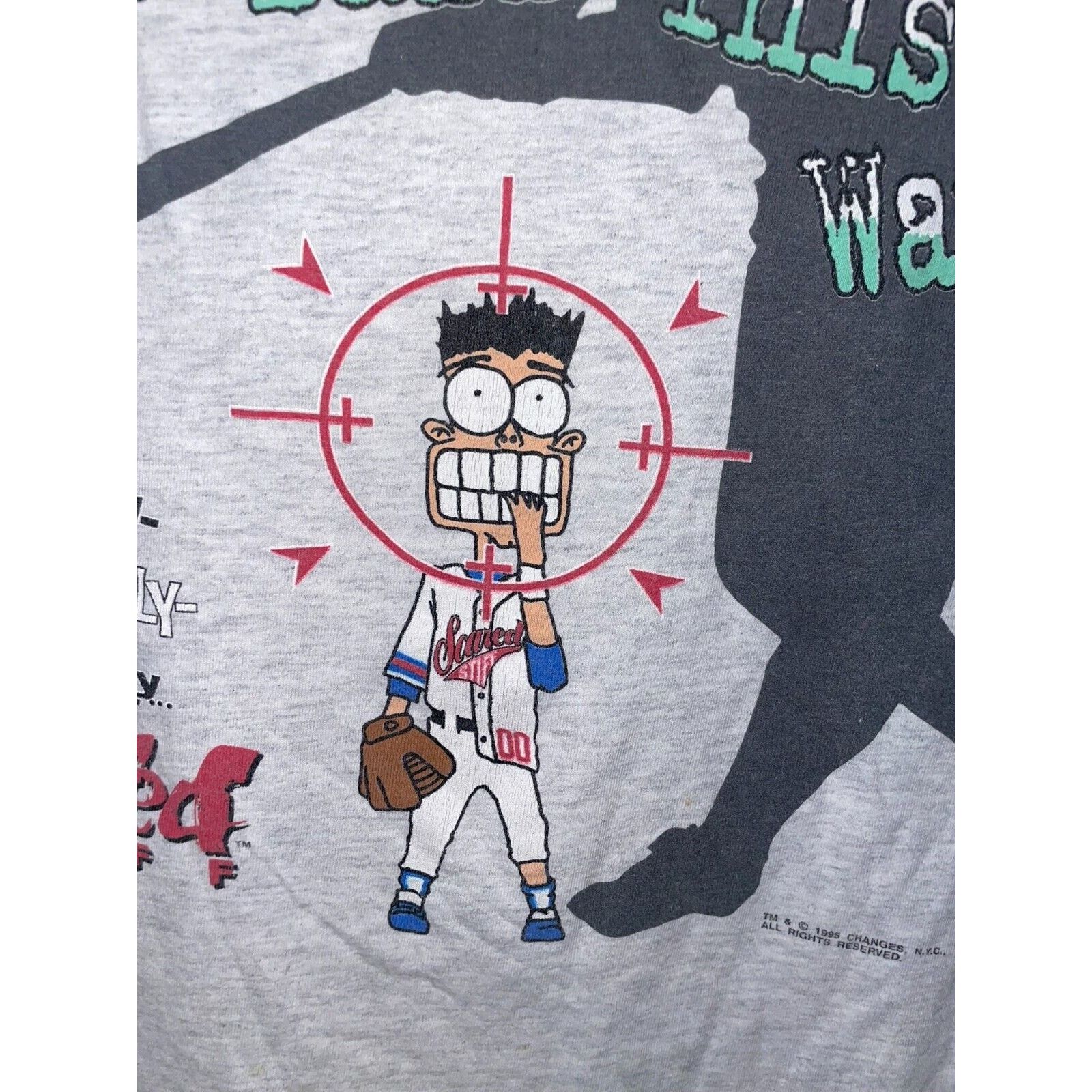 Changes Youth Vintage Baseball Shirt Scared Stiff 90s Children XL Size US XL / EU 56 / 4 - 6 Thumbnail