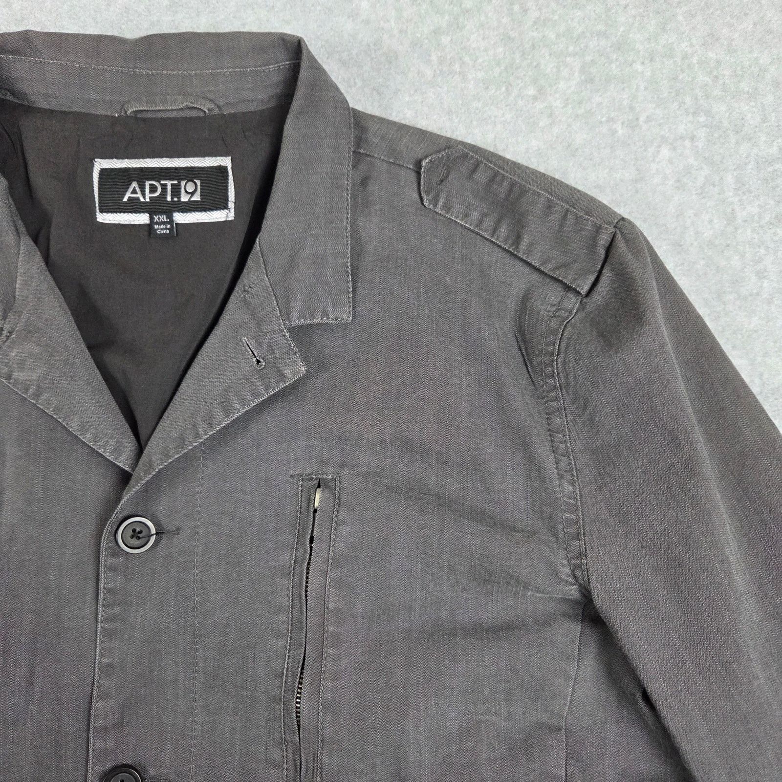Apt. 9 Apt.9 Jacket XXL Military/Utility Style Pockets Gray FLAW Size US XXL / EU 58 / 5 - 8 Thumbnail