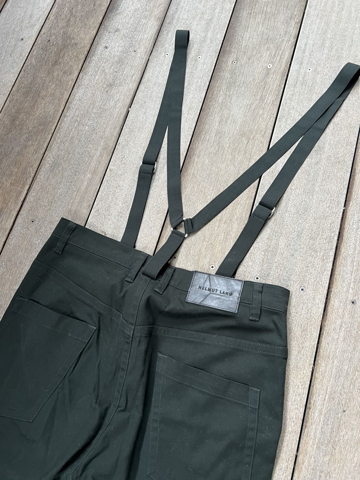 Helmut Lang Helmut Lang Cropped Suspender Trousers Size US 30 / EU 46 - 6 Thumbnail
