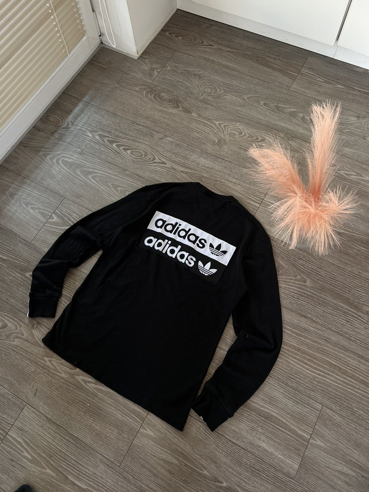 Adidas ‼️Adidas Central Big Logo Back Three Stripes Long Sleeve Tee‼️ Size US S / EU 44-46 / 1 - 1 Thumbnail