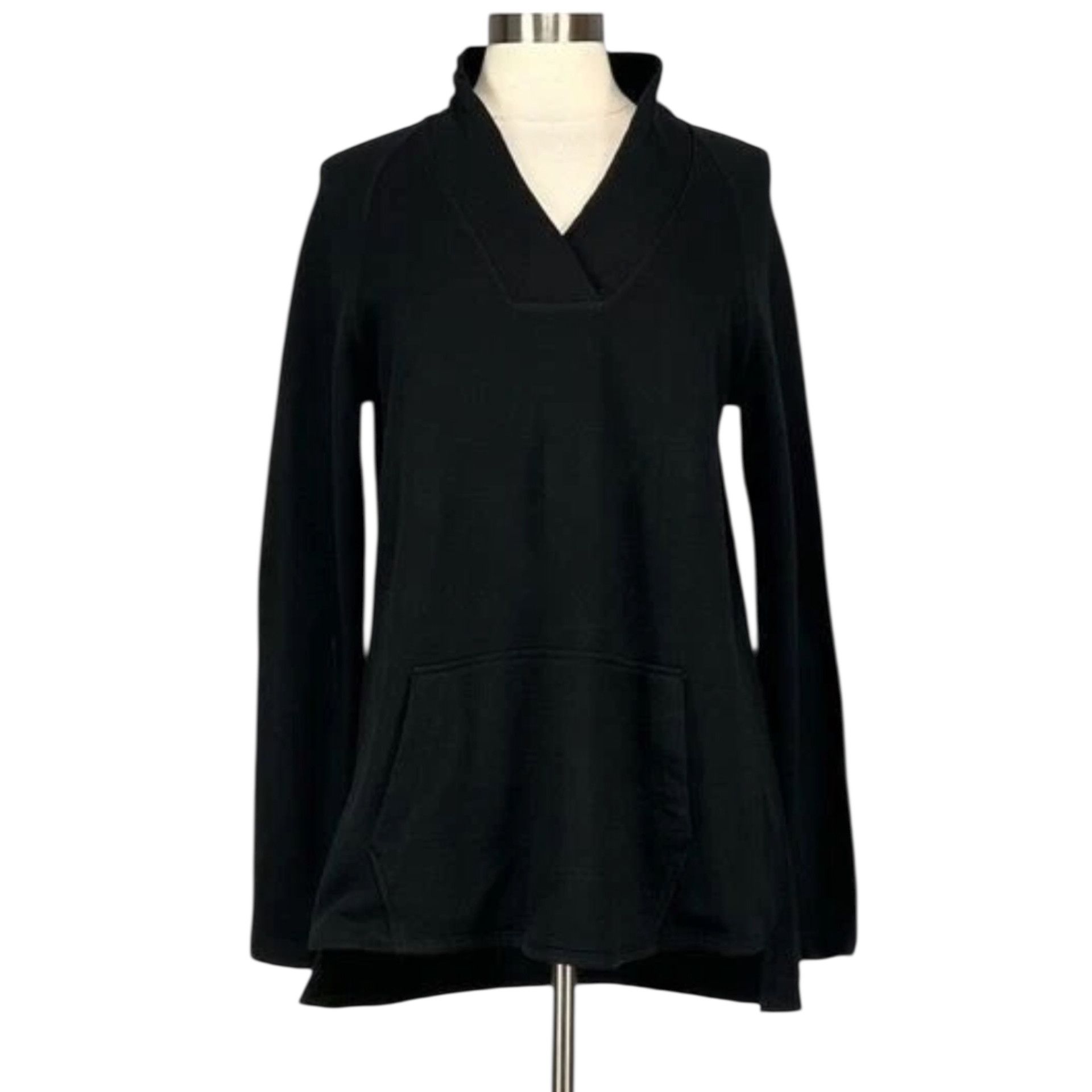 Helmut Lang 🔥HELMUT LANG Womens Black V Neck Sweater Pouch Pocket Shirt Size S / US 4 / IT 40 - 10 Thumbnail